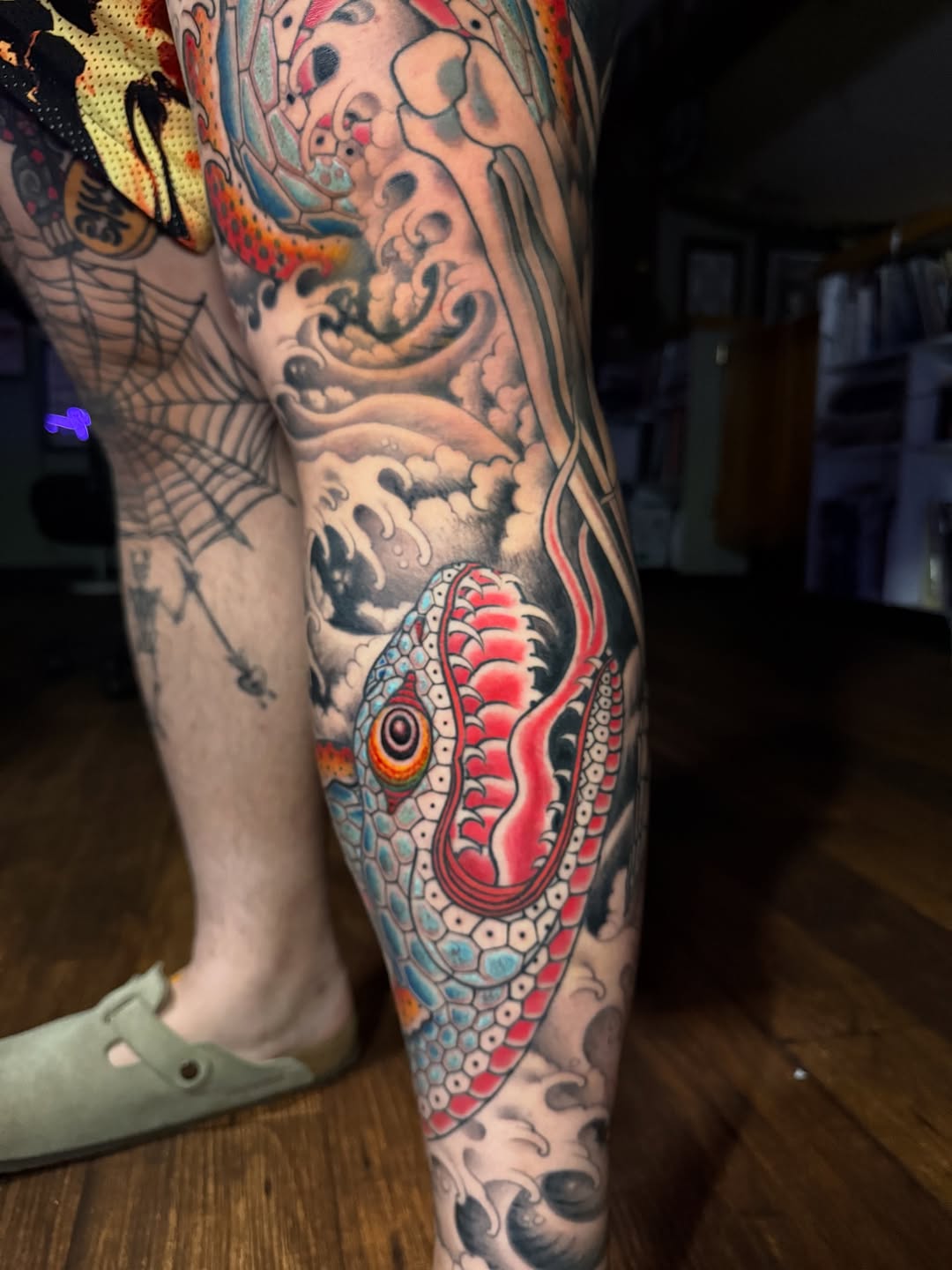 Tattoo by @connalcreates — japanese_irezumi, black_and_grey