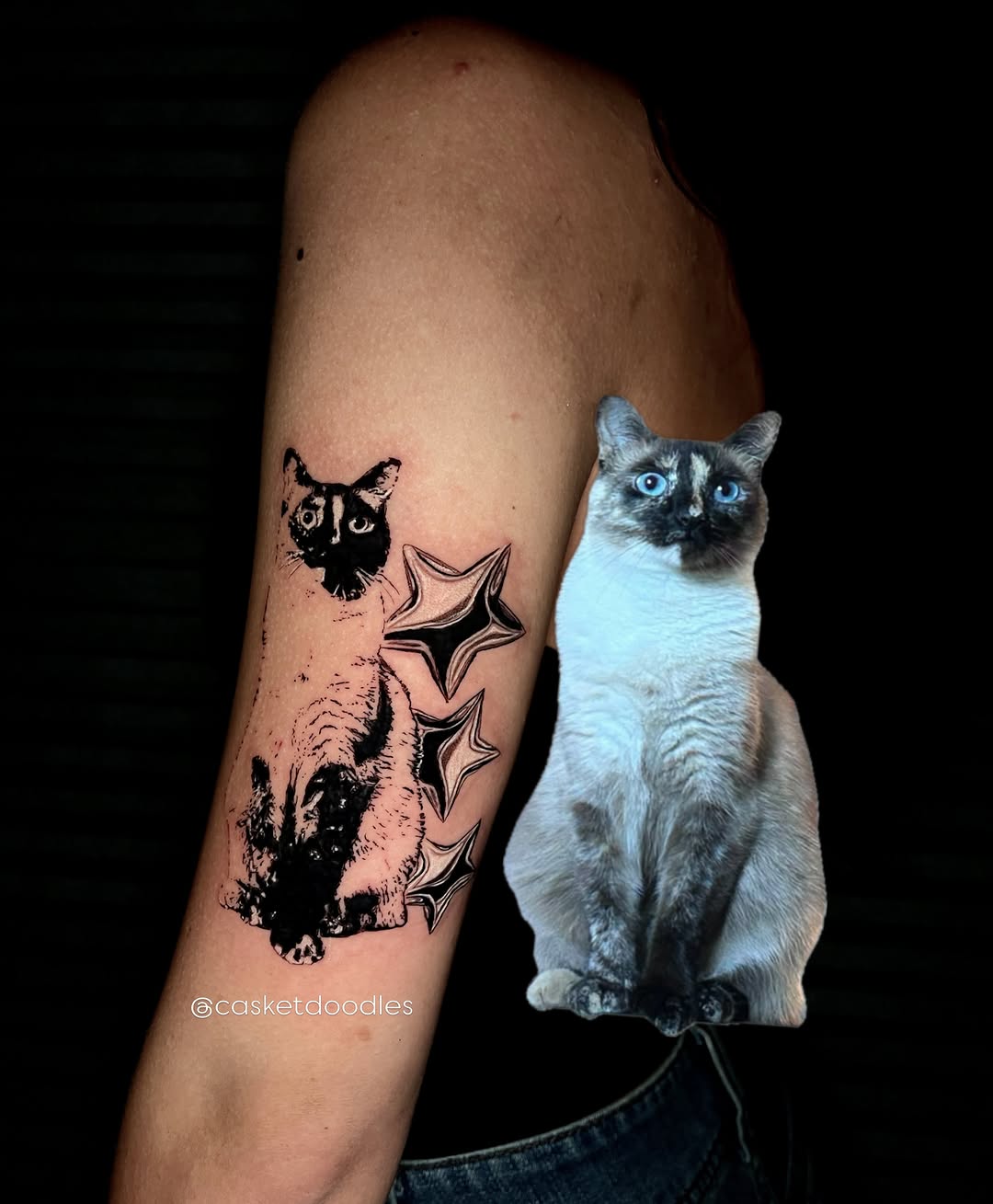 Tattoo by @casketdoodles — realism, black_and_grey