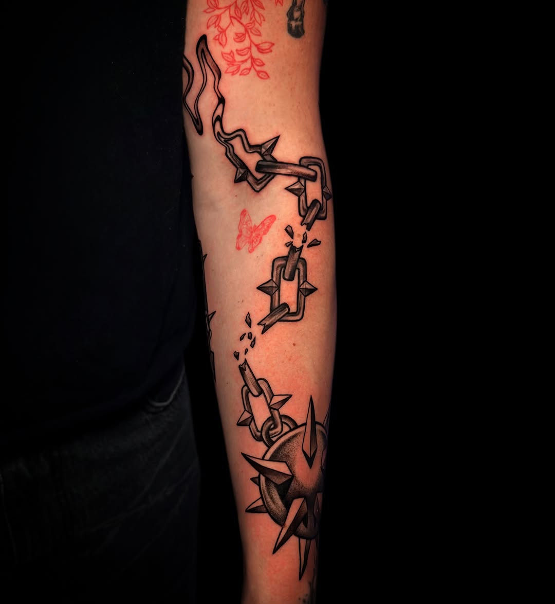 Tattoo by @inkdbydmo — black_and_grey, neo_traditional