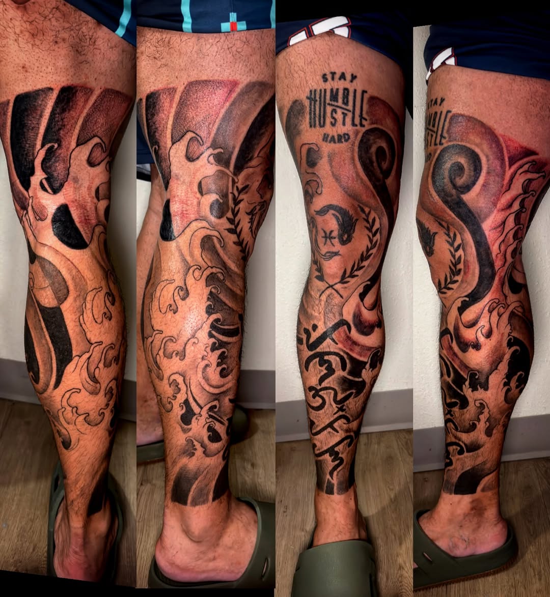 Tattoo by @inkfinery — blackwork