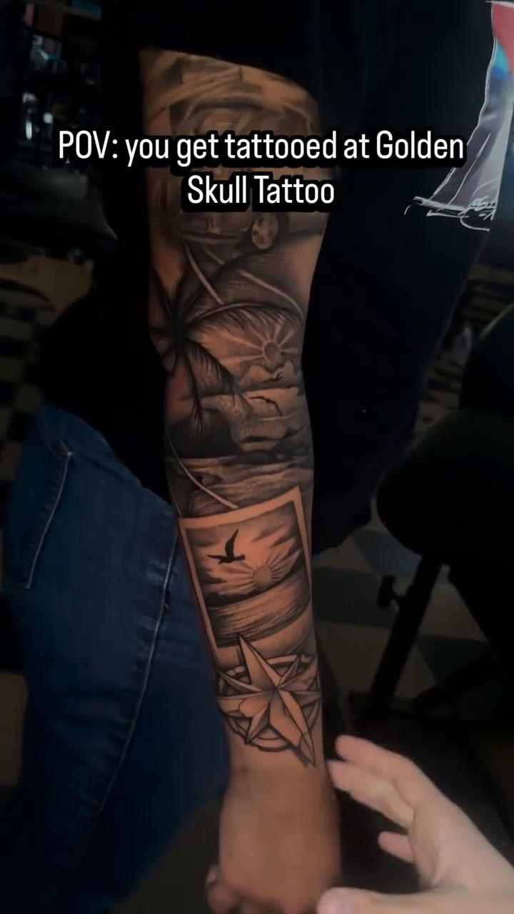 Tattoo by @mighty1one — black_and_grey, illustrative