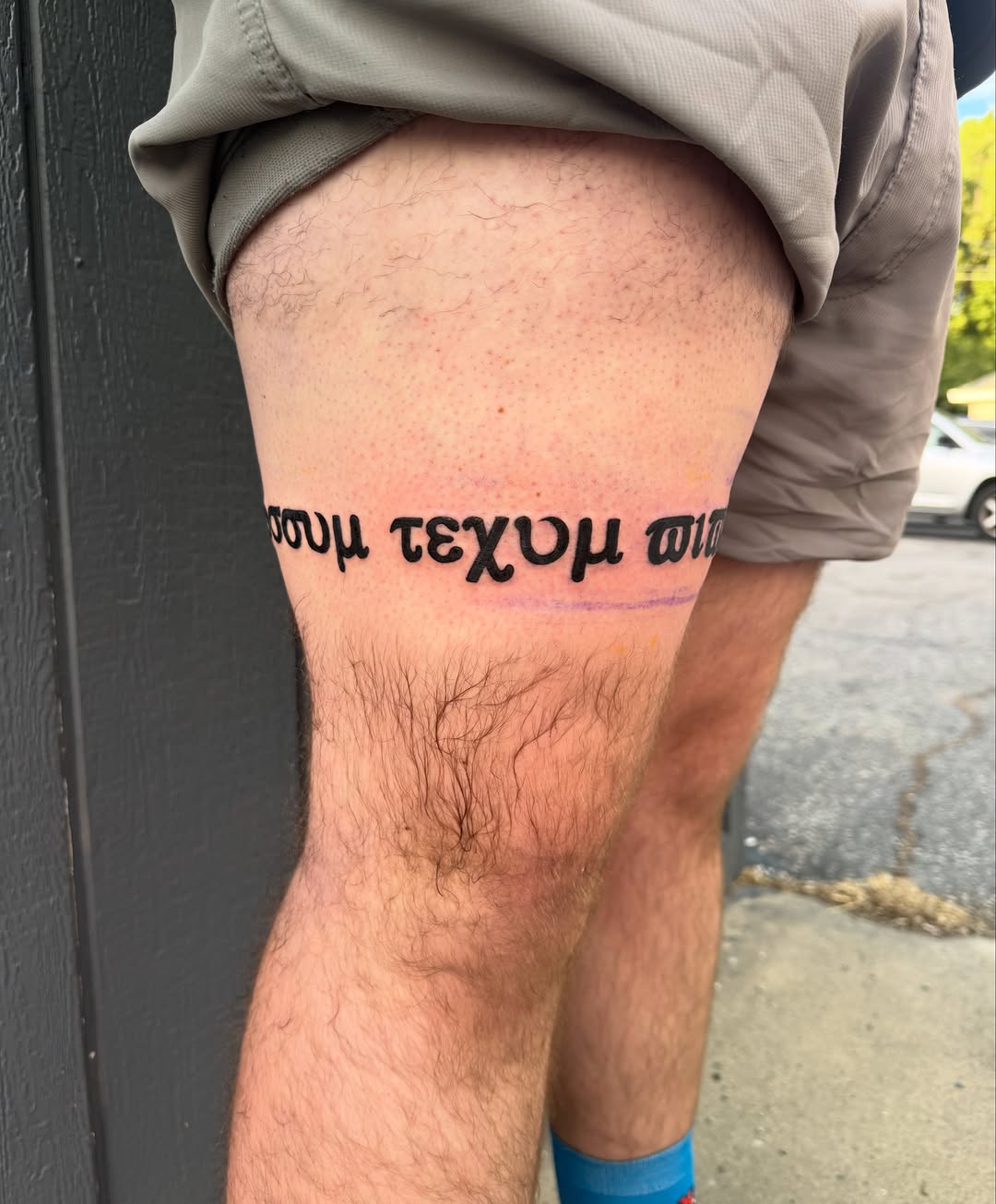 Tattoo by @monkeepi — lettering_script, minimalist
