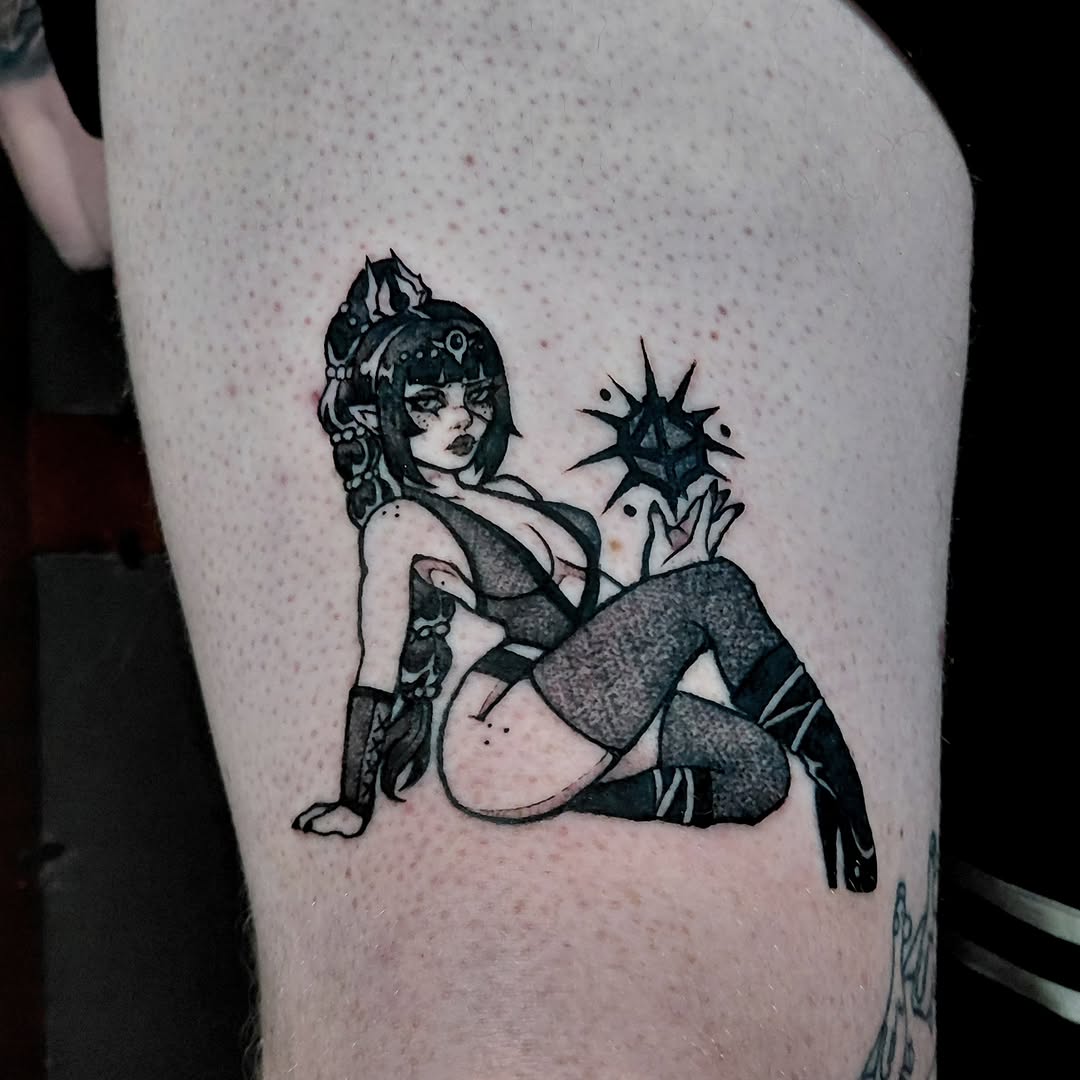 Tattoo by @ripgloss.tattoo — black_and_grey, illustrative