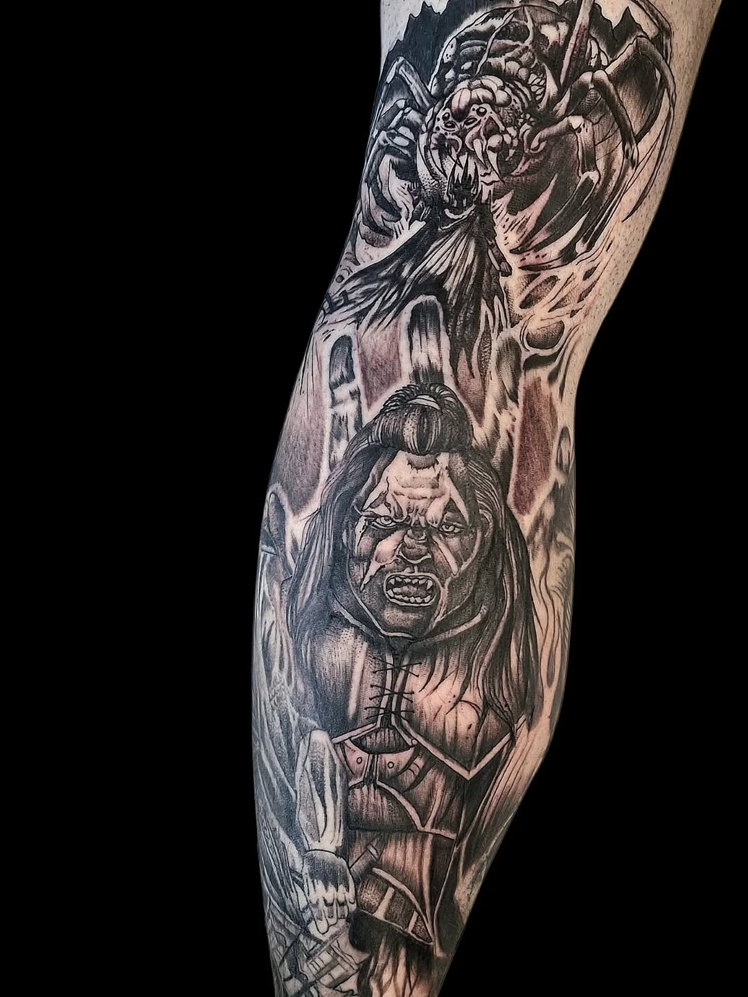 Tattoo by @powetattoos — realism, dark_realism