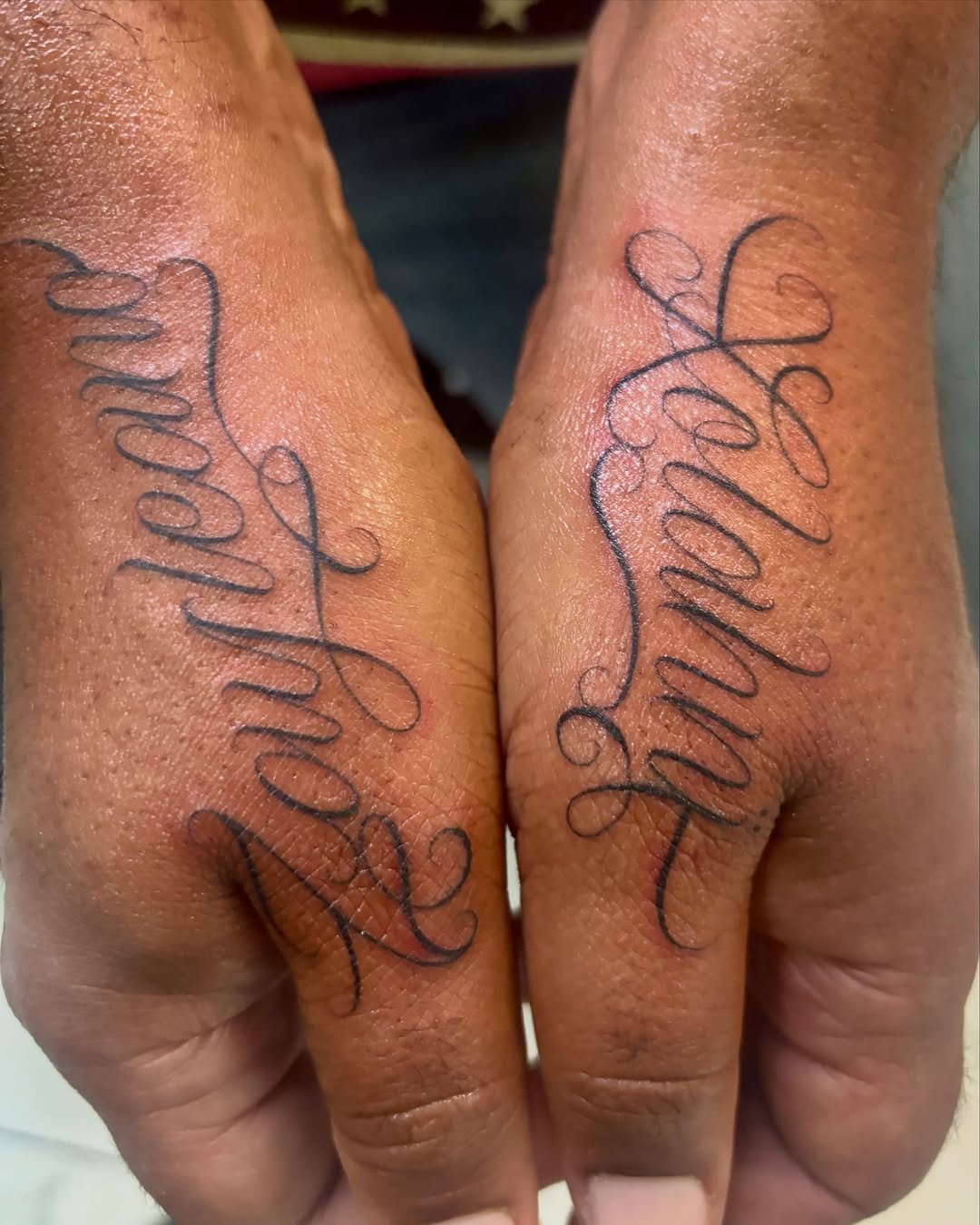 Tattoo by @t4no_one — lettering_script, fine_line