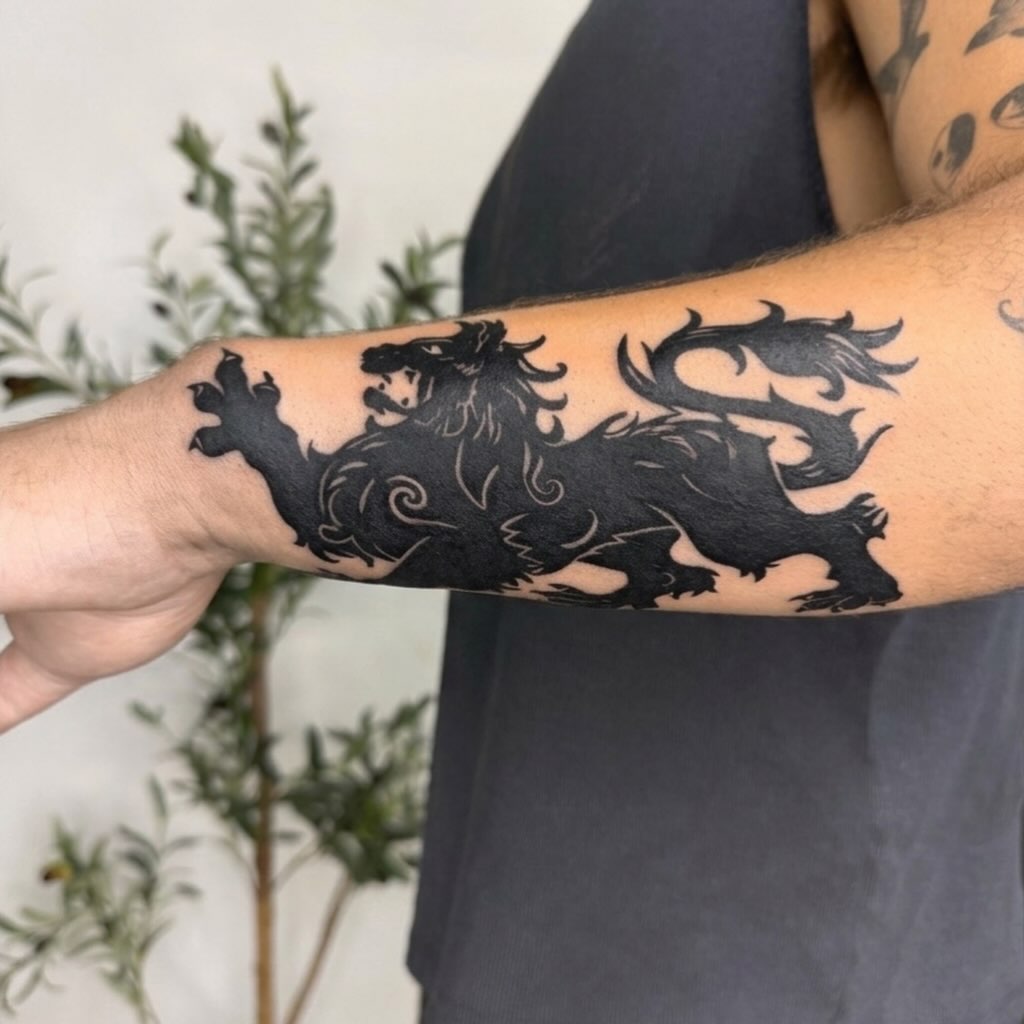 Tattoo by @joeytattoooo — blackwork