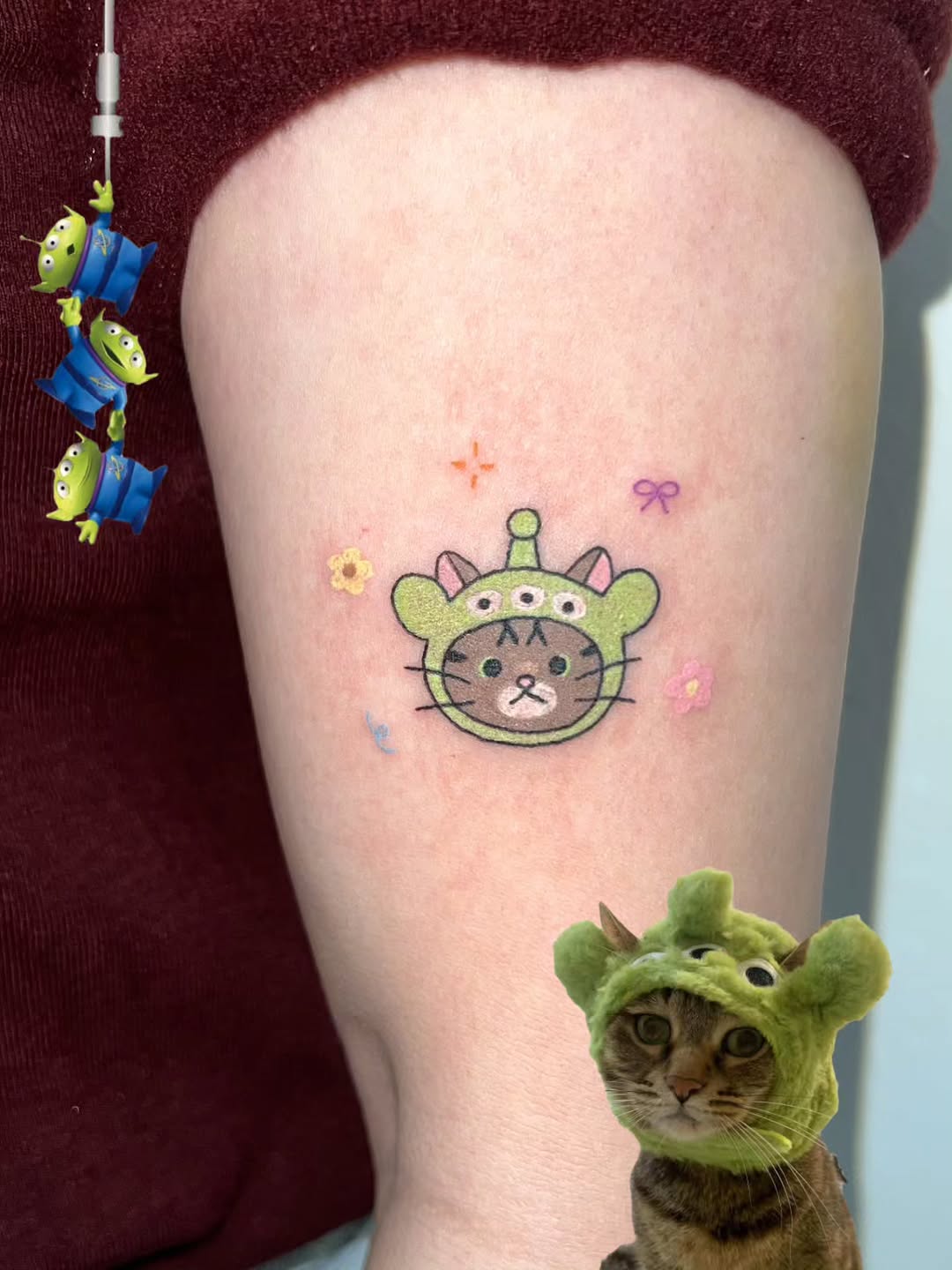 Tattoo by @piggy_boogy — fine_line, anime