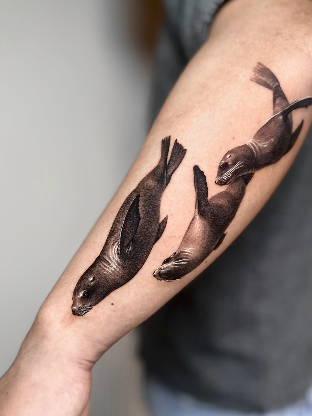 Tattoo by @_via_saru — realism, black_and_grey