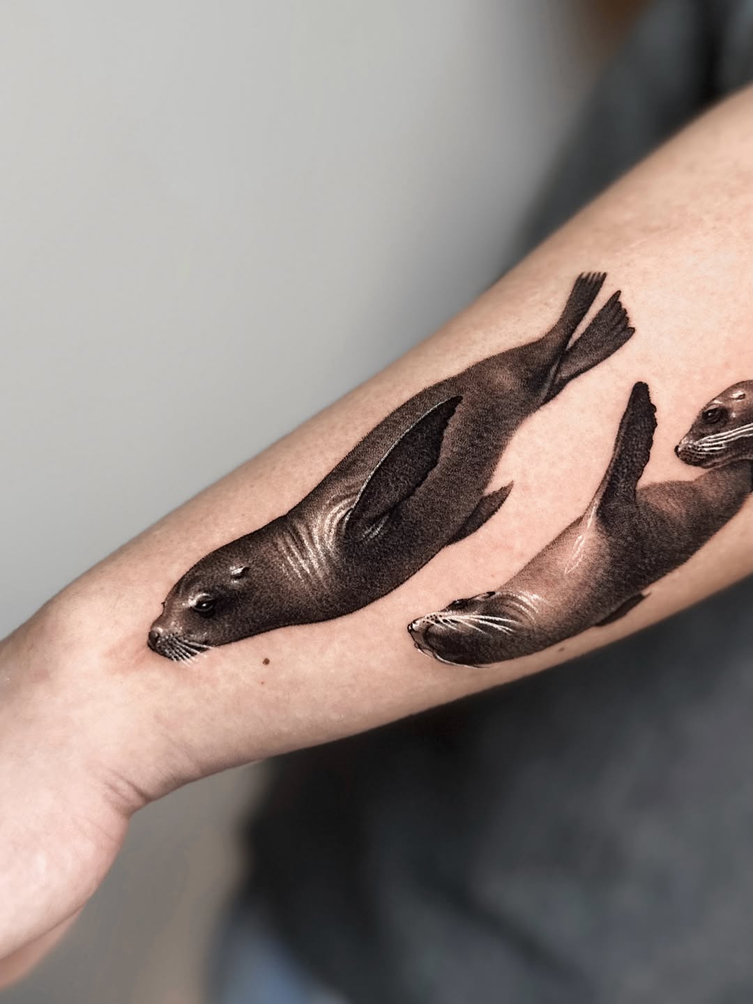 Tattoo by @_via_saru — realism, black_and_grey