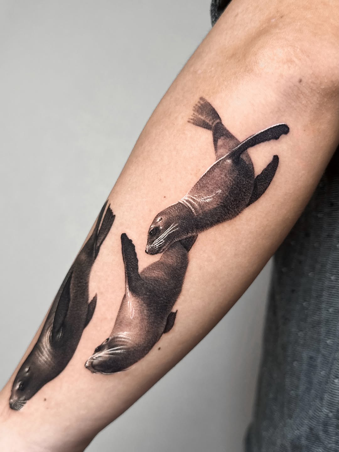 Tattoo by @_via_saru — realism, black_and_grey