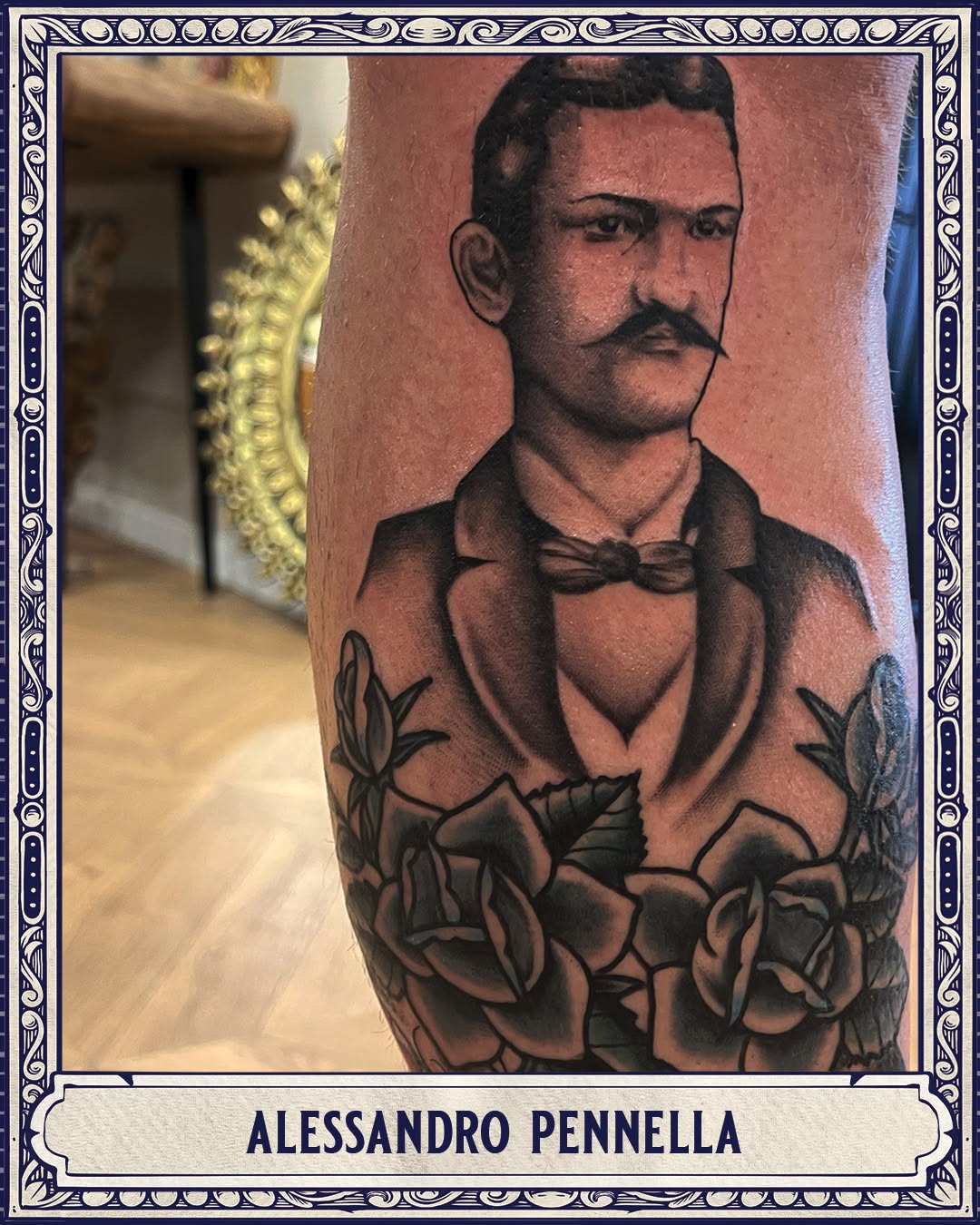 Tattoo by @alessandro_pennella โ realism, black_and_grey