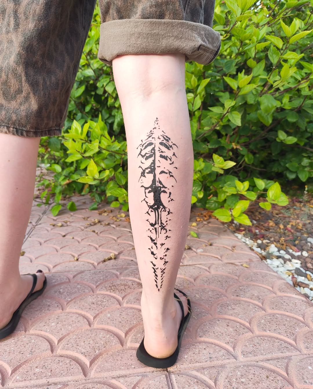 Tattoo by @kittra_ttt — blackwork