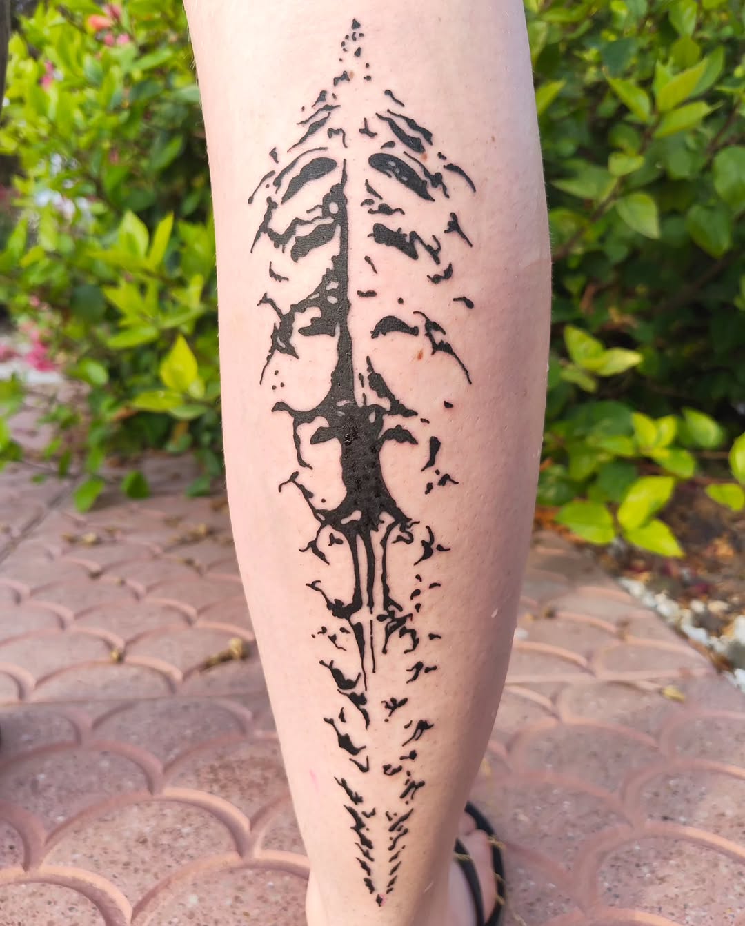 Tattoo by @kittra_ttt — blackwork