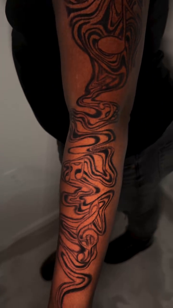 Tattoo by @klr.ink — blackwork