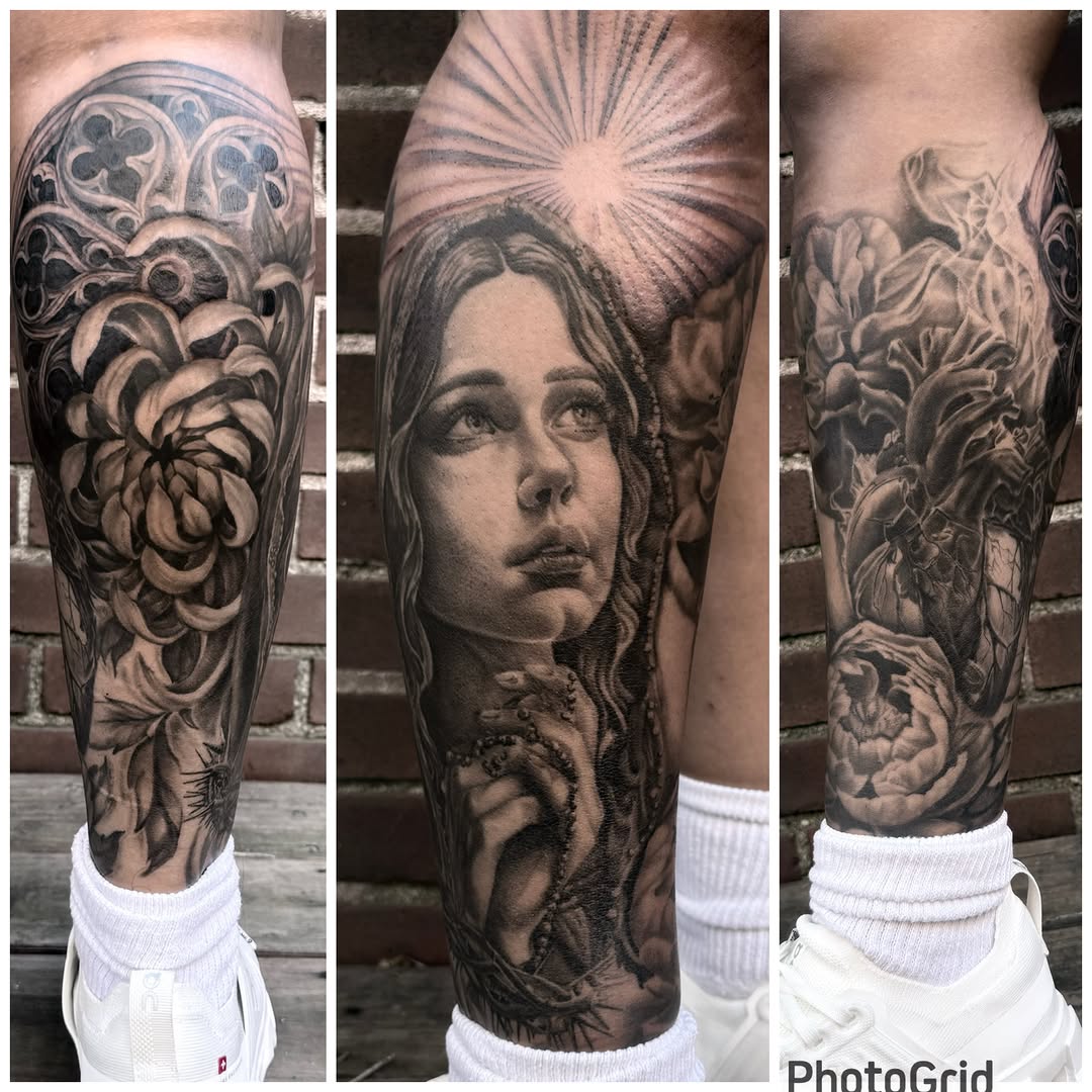 Tattoo by @blakobtattoos โ realism, black_and_grey