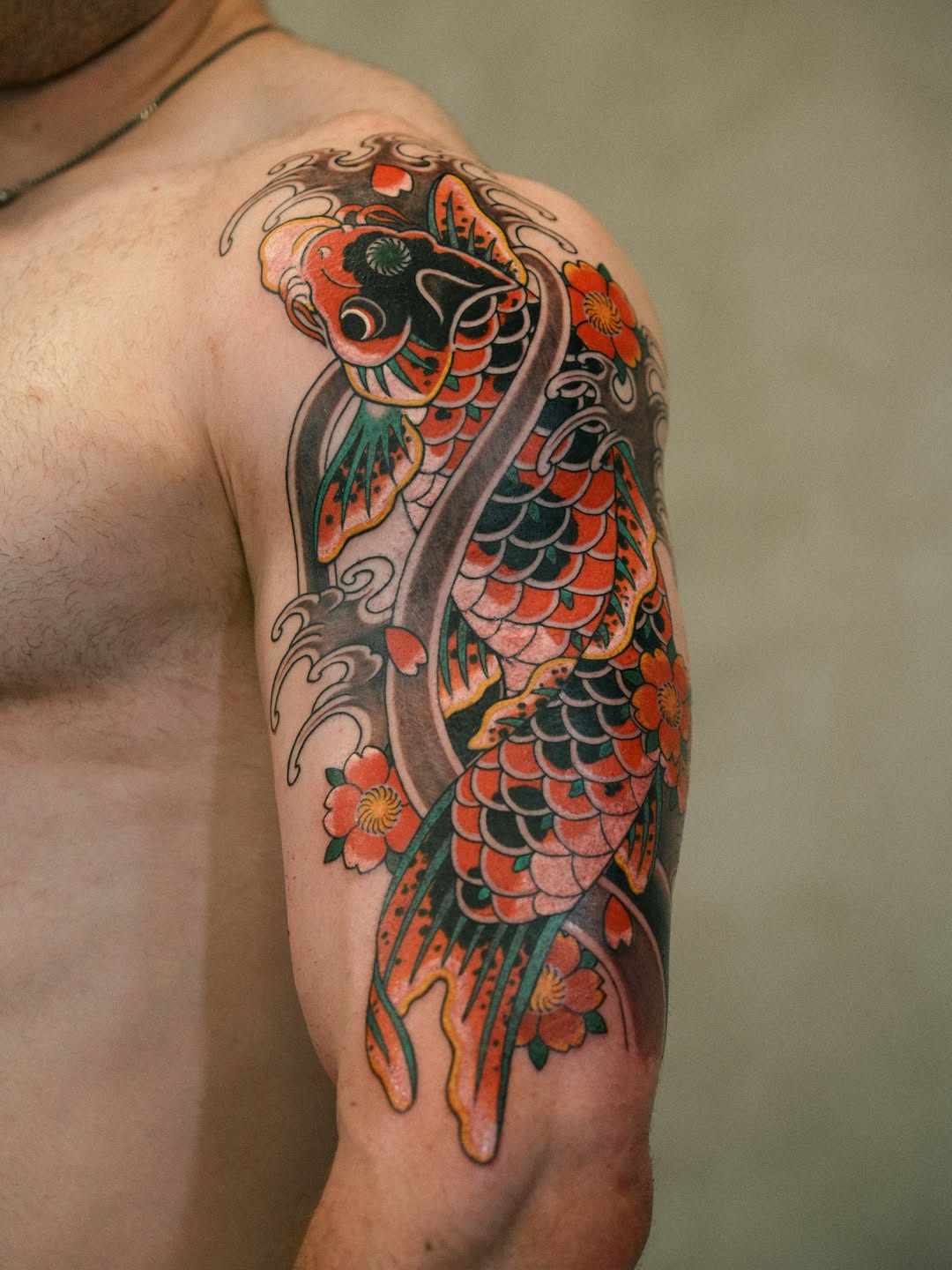 Tattoo by @mkamtattoo — japanese_irezumi, blackwork