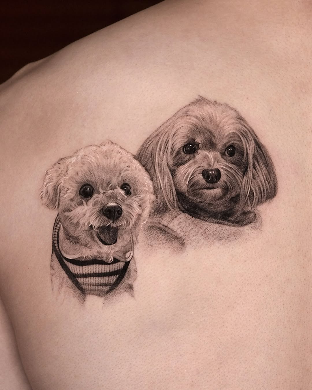 Tattoo by @yumemonchi — realism, black_and_grey