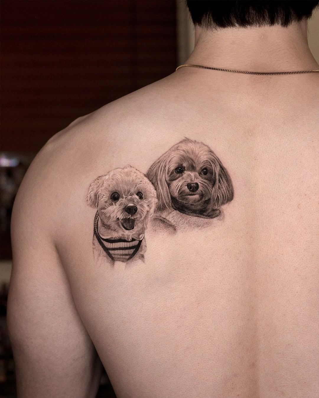 Tattoo by @yumemonchi — realism, black_and_grey