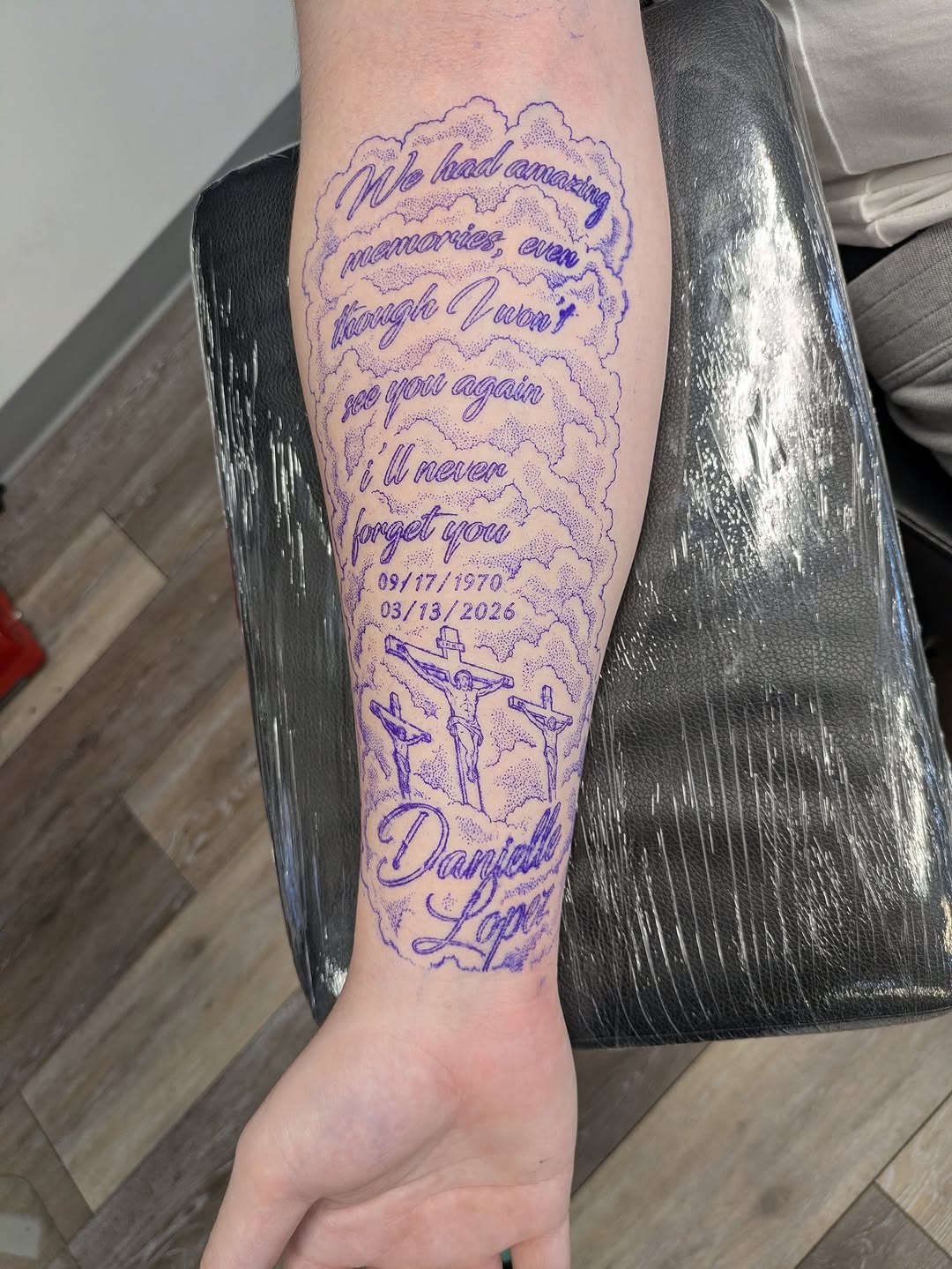 Tattoo by @buddytattoo24 — lettering_script, illustrative