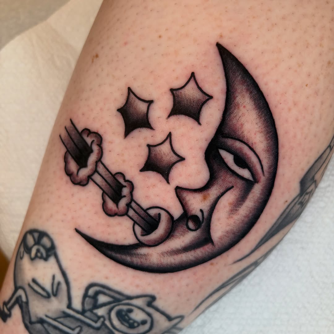 Tattoo by @bigdirtnap โ american_traditional, black_and_grey