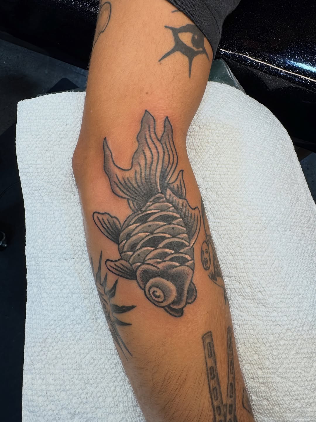 Tattoo by @tyler.raytat2 — american_traditional, black_and_grey