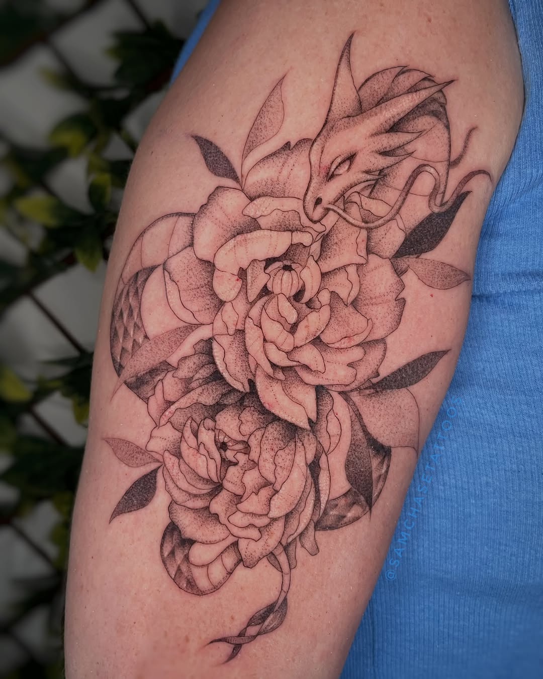 Tattoo by @samiamthesam β dotwork, black_and_grey