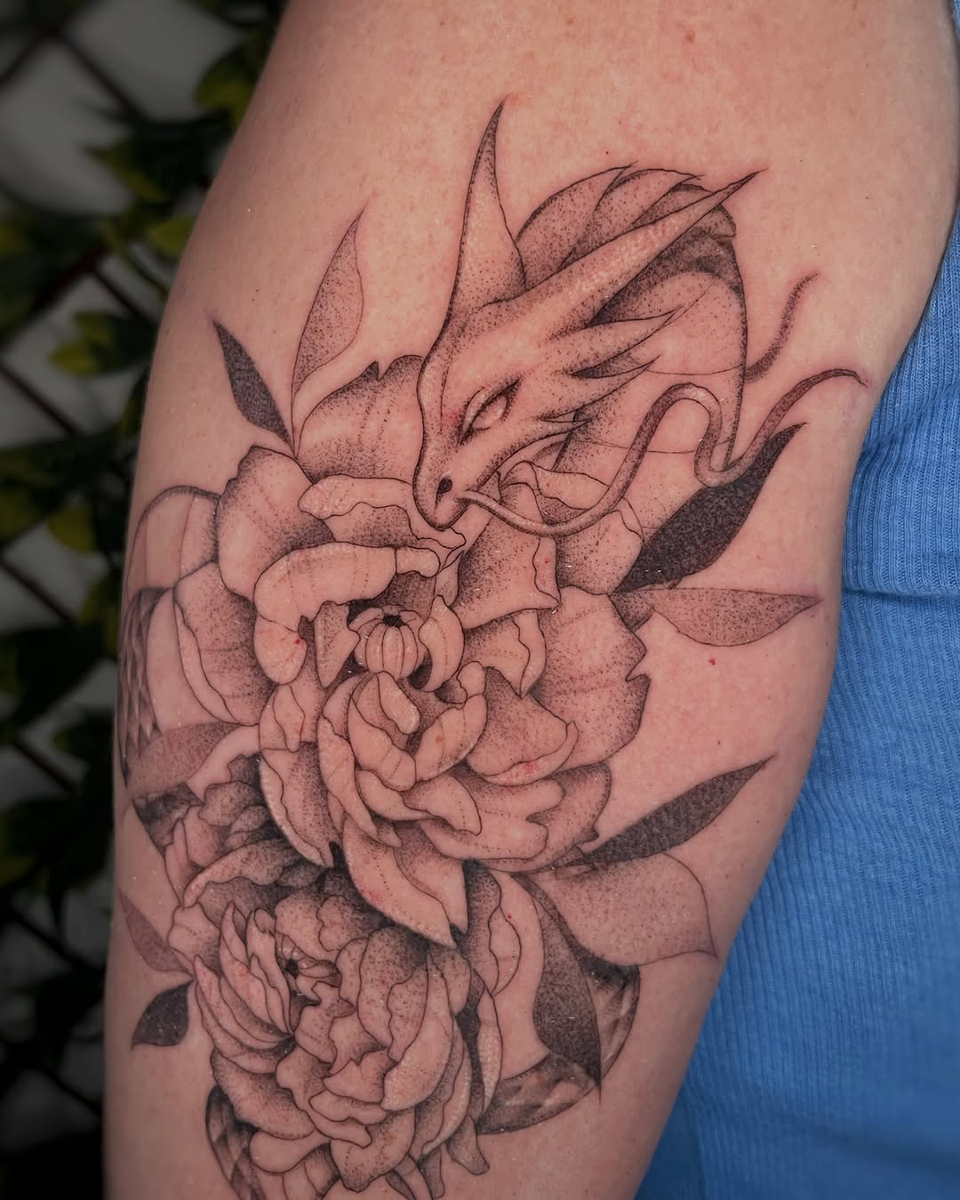 Tattoo by @samiamthesam β dotwork, black_and_grey