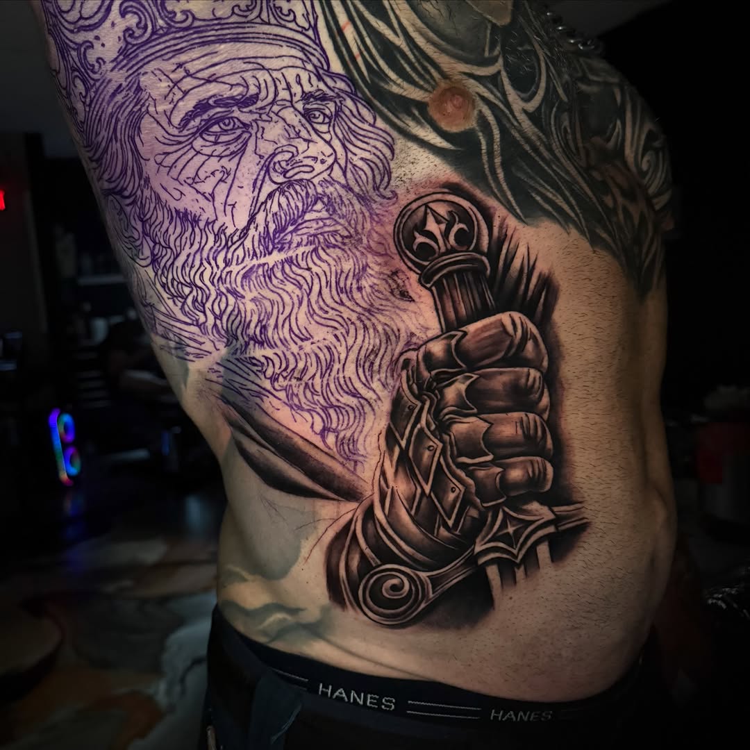 Tattoo by @idrinkink_ — realism, black_and_grey