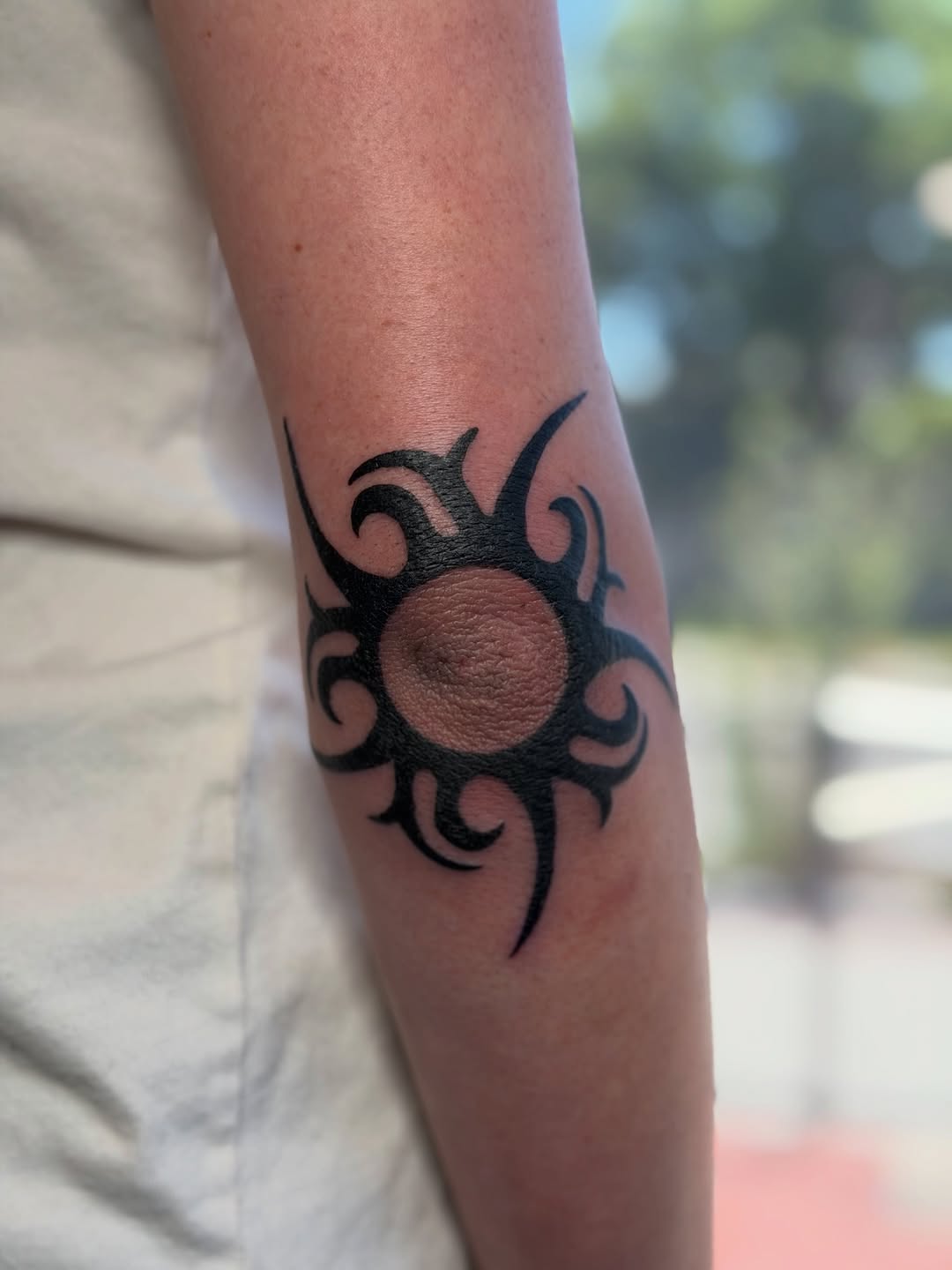 Tattoo by @loveyoutodeathtattoo — tribal, blackwork