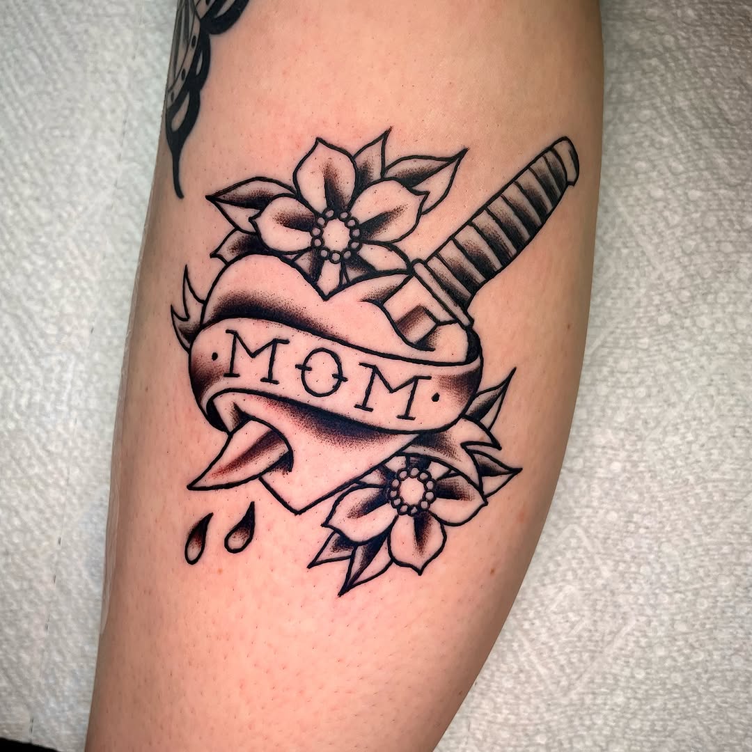 Tattoo by @fish.af β american_traditional, lettering_script