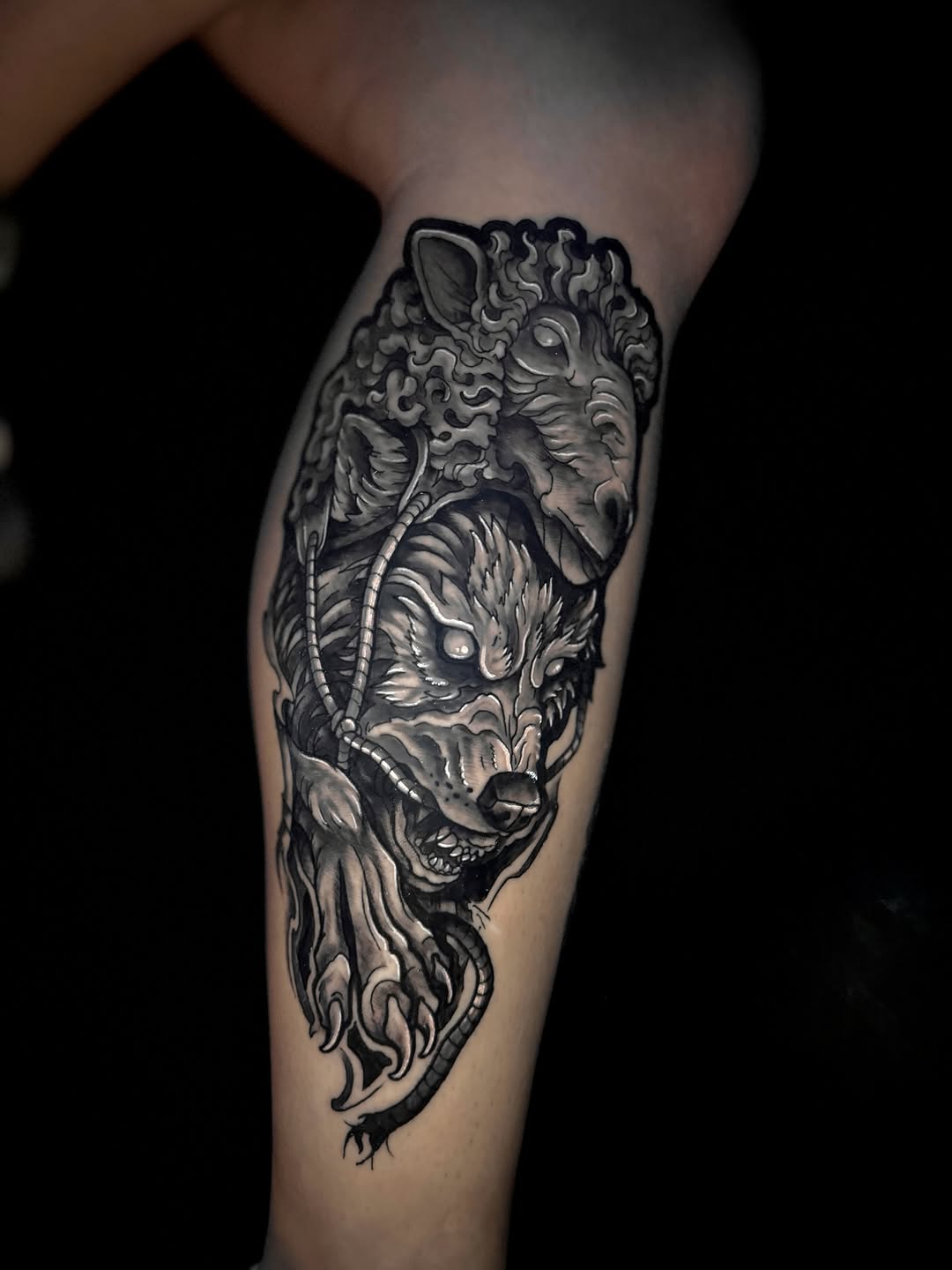Tattoo by @joy.tatts — realism, black_and_grey