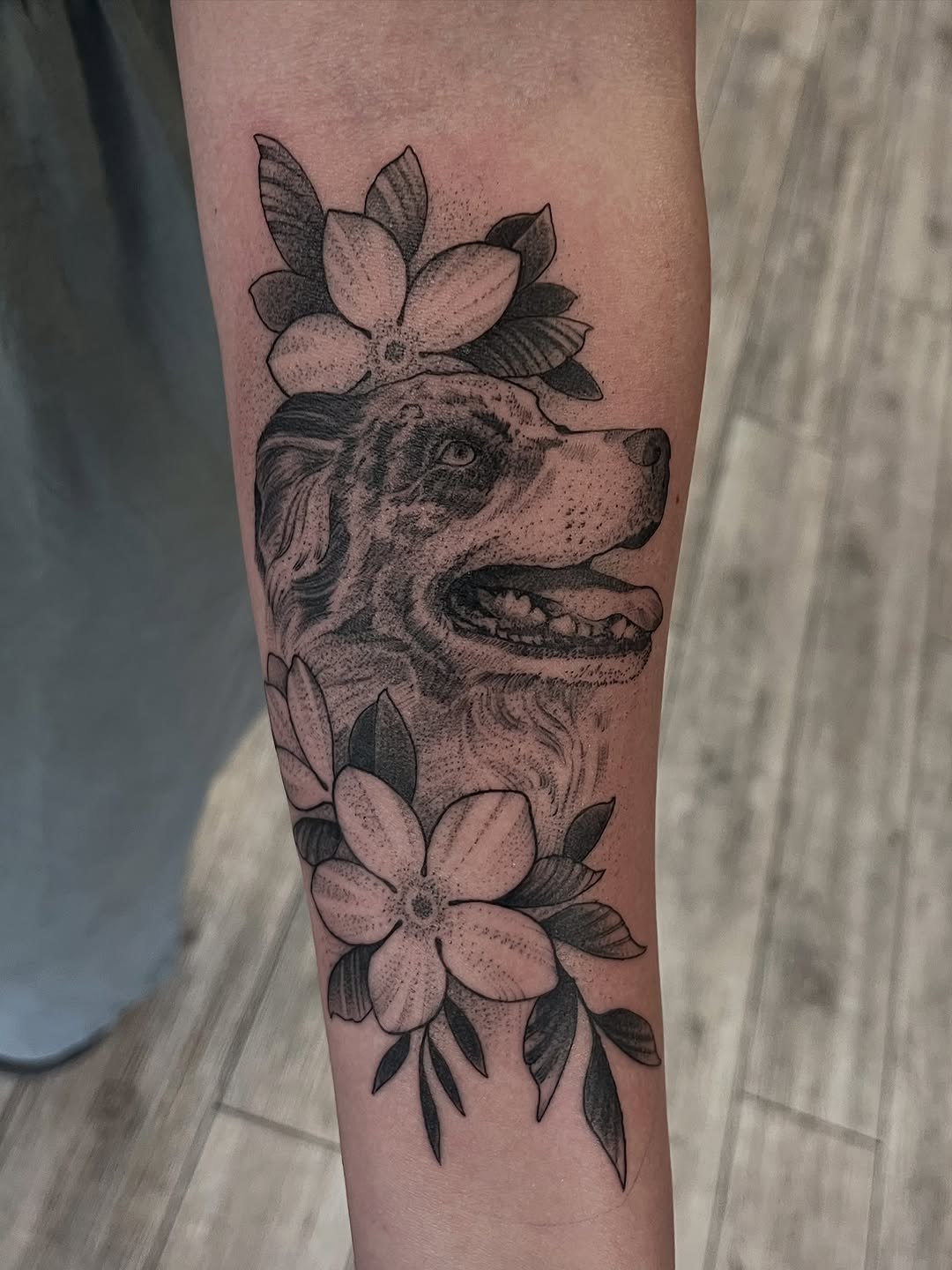 Tattoo by @cameron.morris.tattoo — realism, dotwork