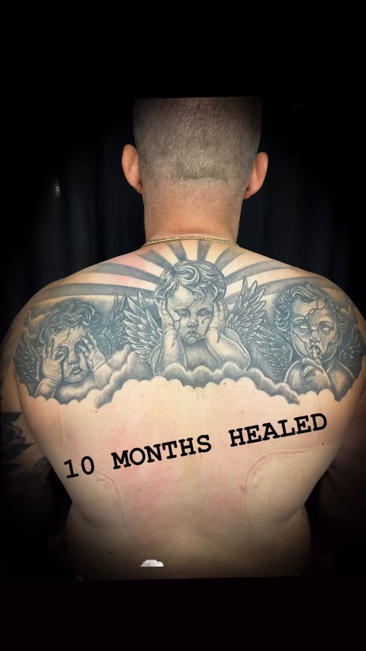 Tattoo by @blackscorpion13 — black_and_grey, realism