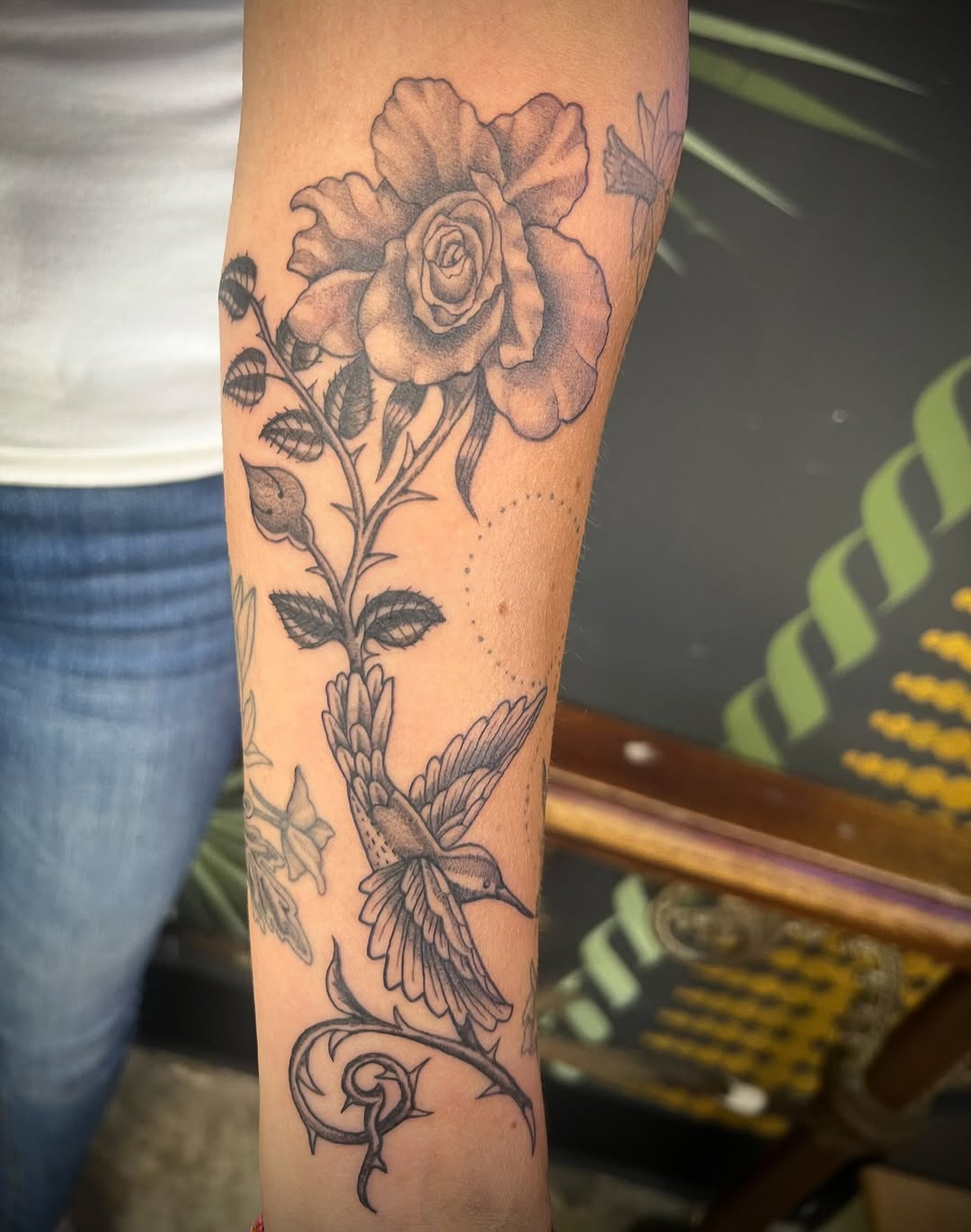 Tattoo by @the_slim_reaper_tattoo — black_and_grey