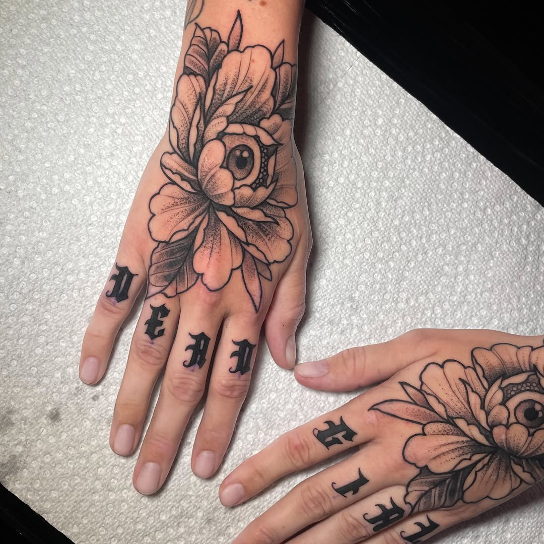 Tattoo by @devzdude — black_and_grey, lettering_script