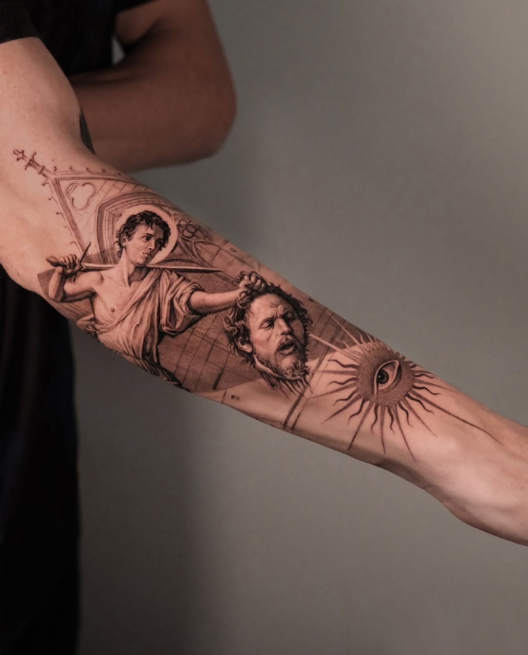 Tattoo by @hmms.tat — black_and_grey, realism