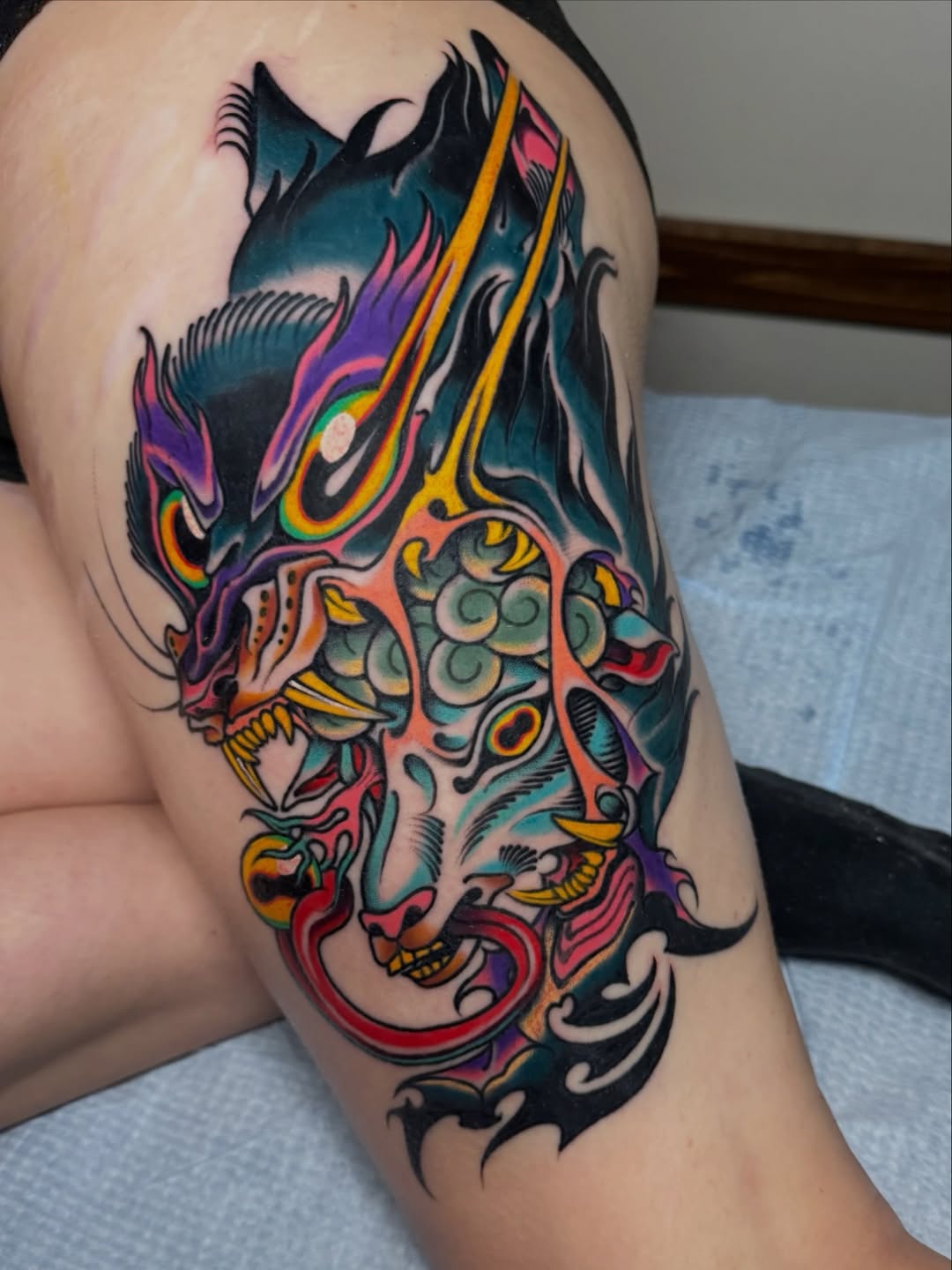 Tattoo by @woojintattoo — japanese_irezumi, neo_traditional