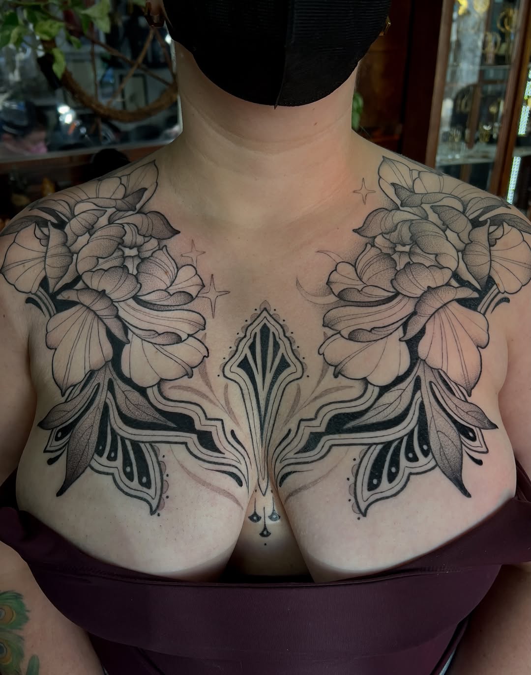 Tattoo by @avreysimone — black_and_grey, ornamental