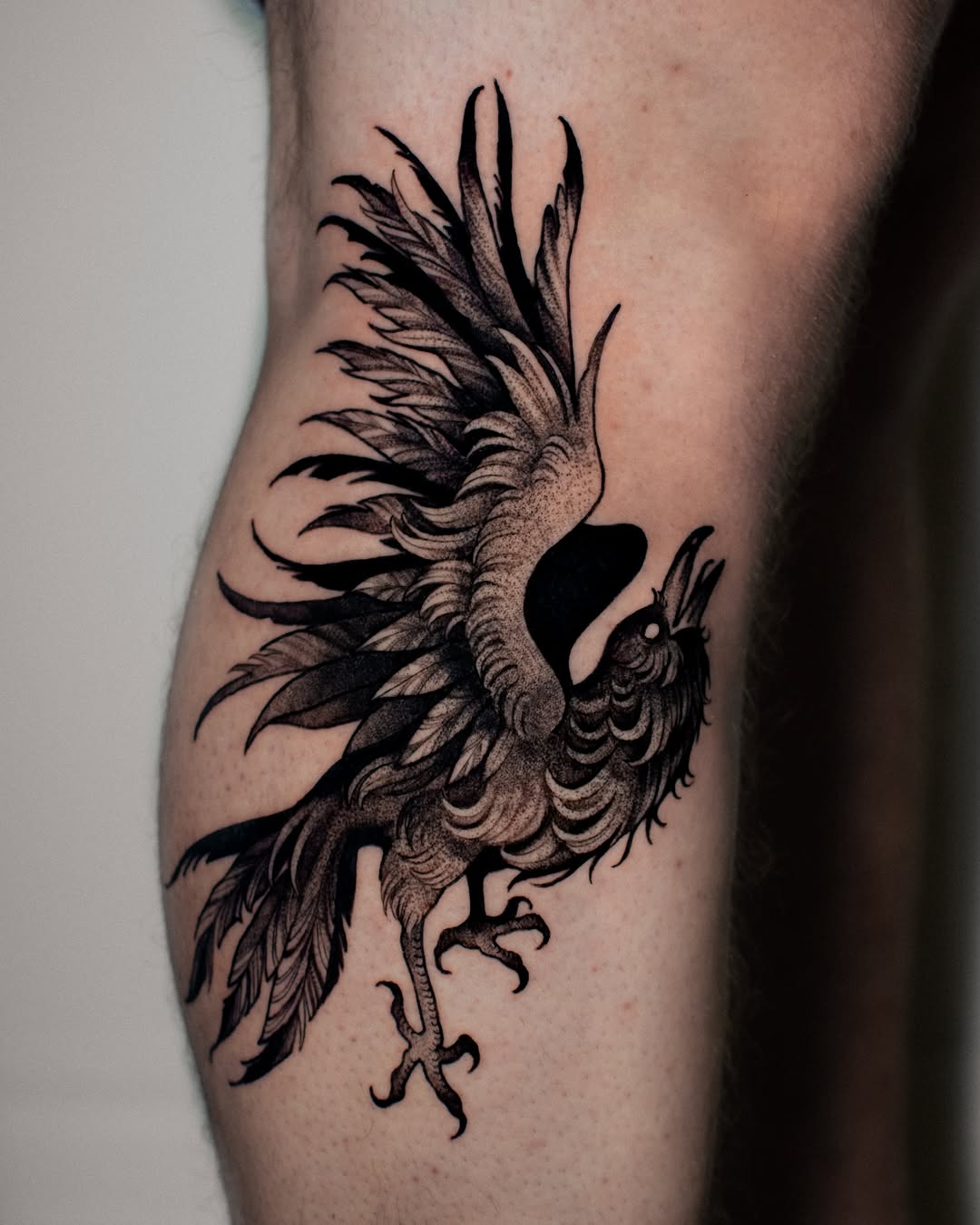 Tattoo by @monique.munoz.art — black_and_grey, dotwork