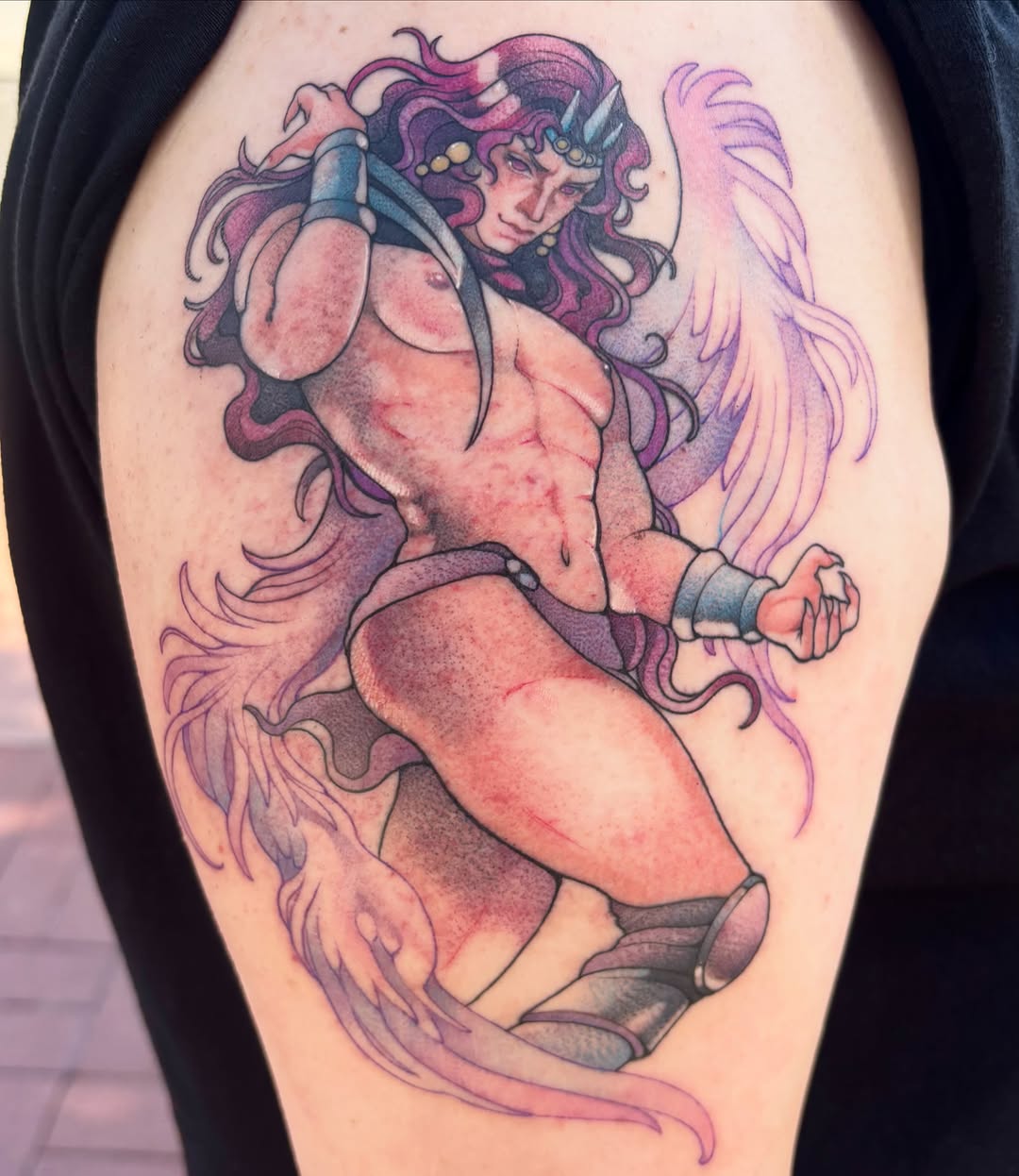 Tattoo by @joelytattoos — realism, anime