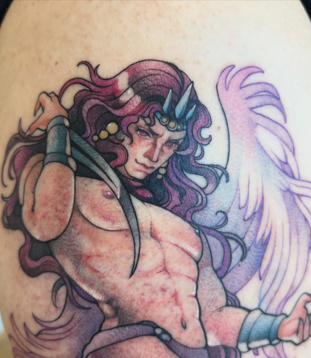 Tattoo by @joelytattoos — new_school, anime