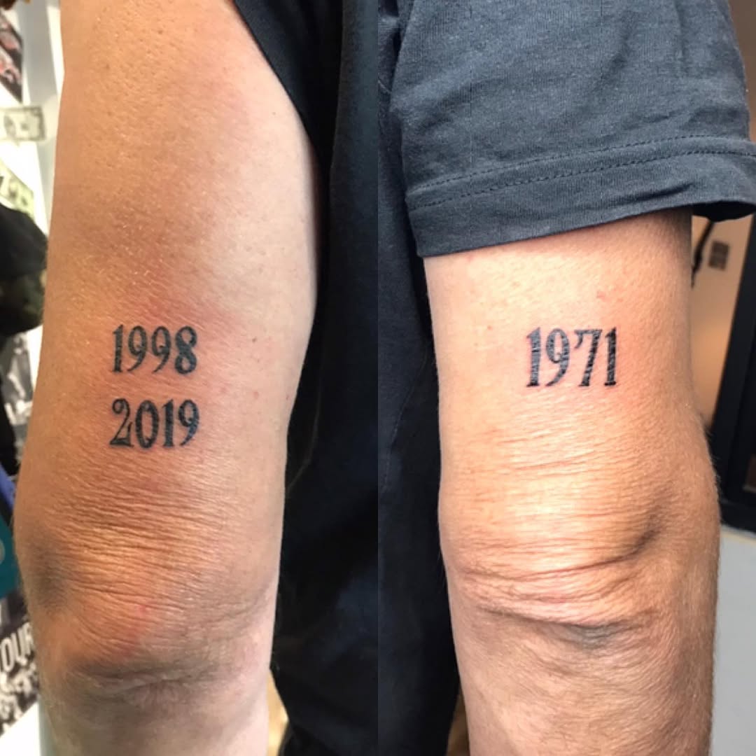 Tattoo by @mossquitotatt — lettering_script, fine_line