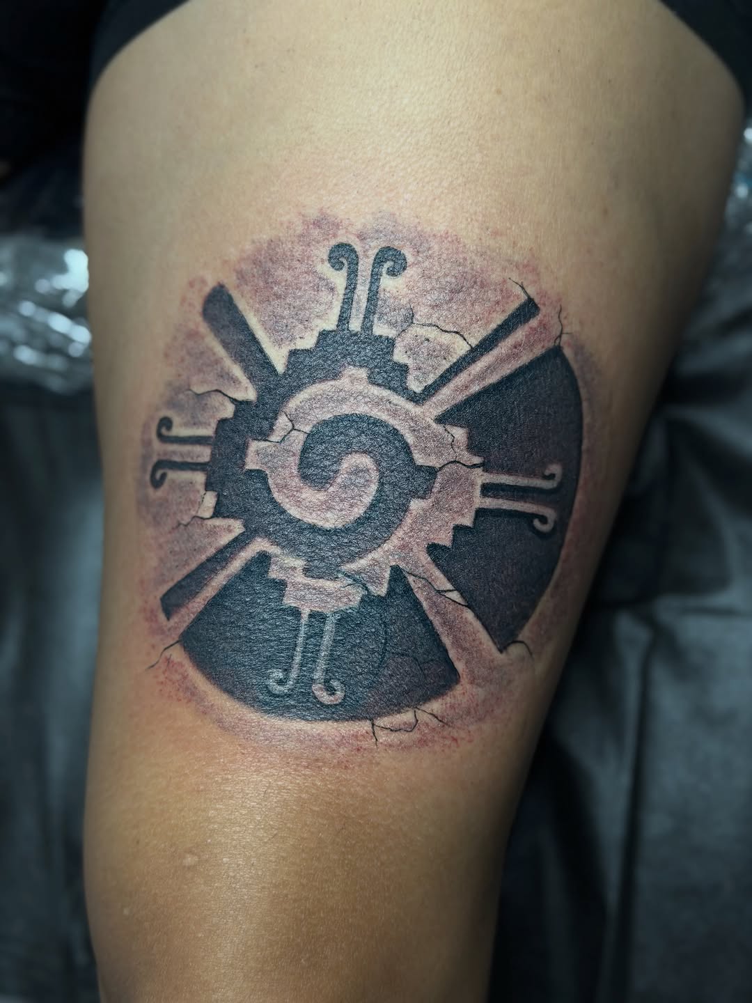 Tattoo by @ibleedink_tattoos โ blackwork, geometric