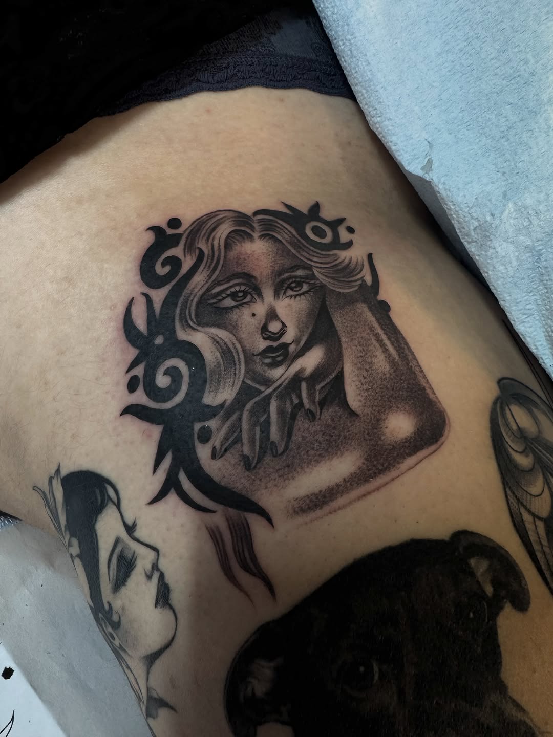 Tattoo by @cv__tattoo โ black_and_grey, realism
