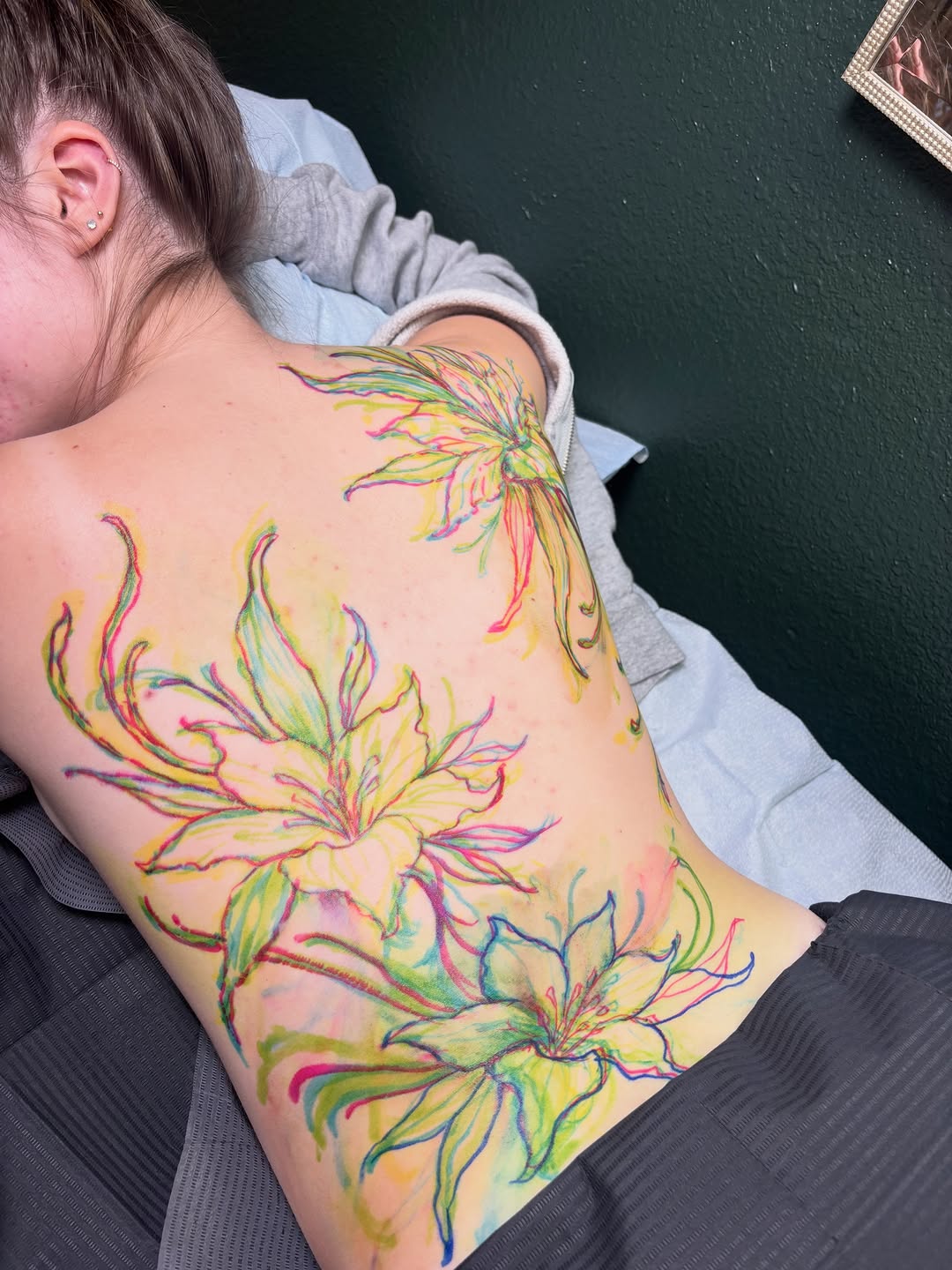Tattoo by @rachelfostertattoos — watercolor
