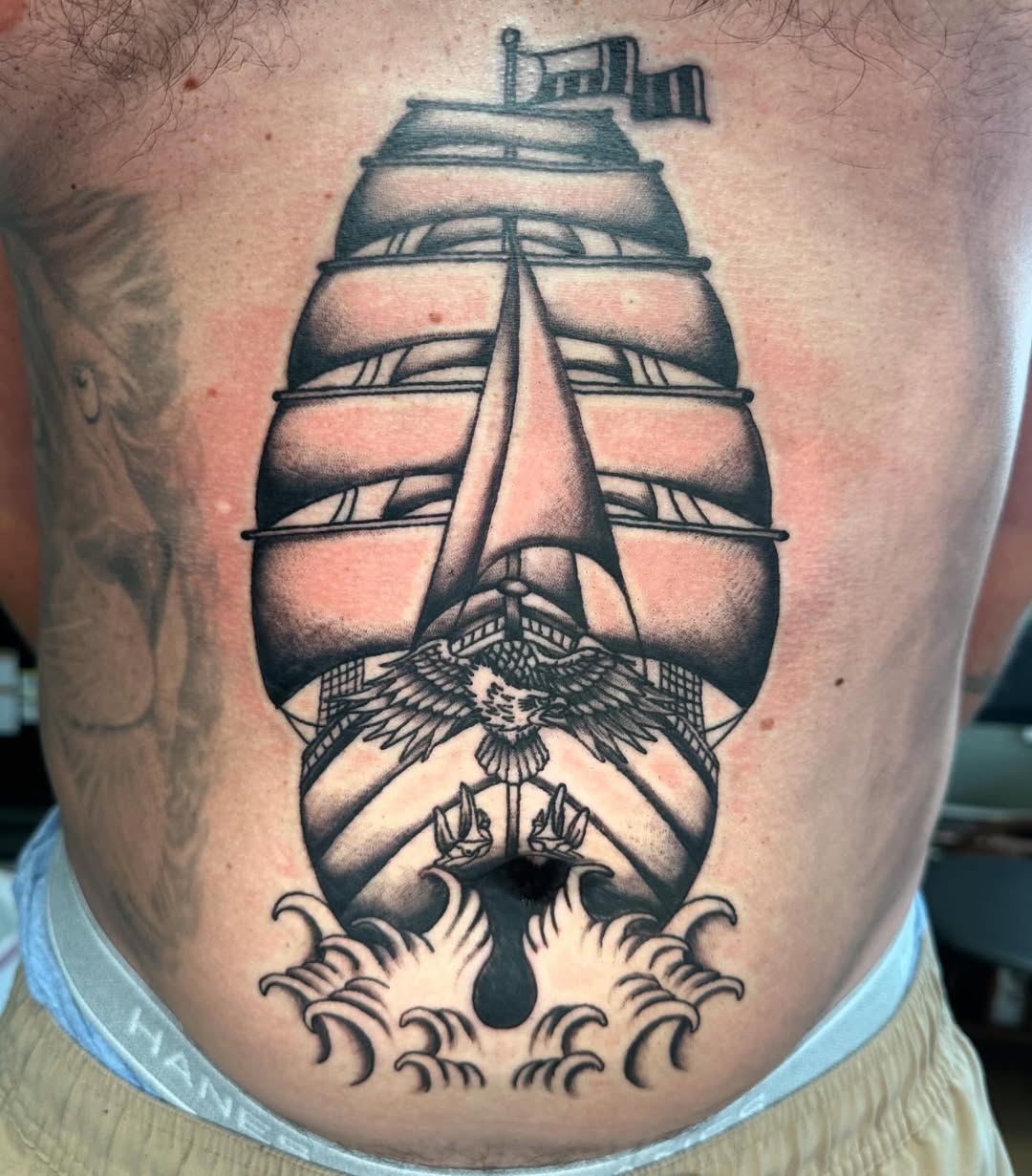 Tattoo by @art_by_woods — american_traditional, black_and_grey