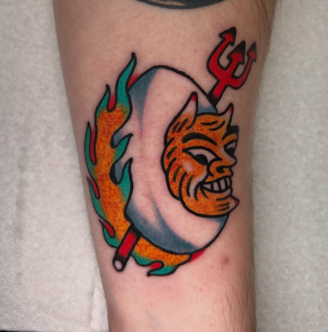 Tattoo by @hp.tattoos — american_traditional, illustrative