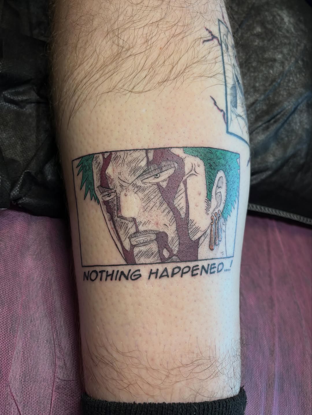 Tattoo by @aeipathy.tattoo β anime, lettering_script