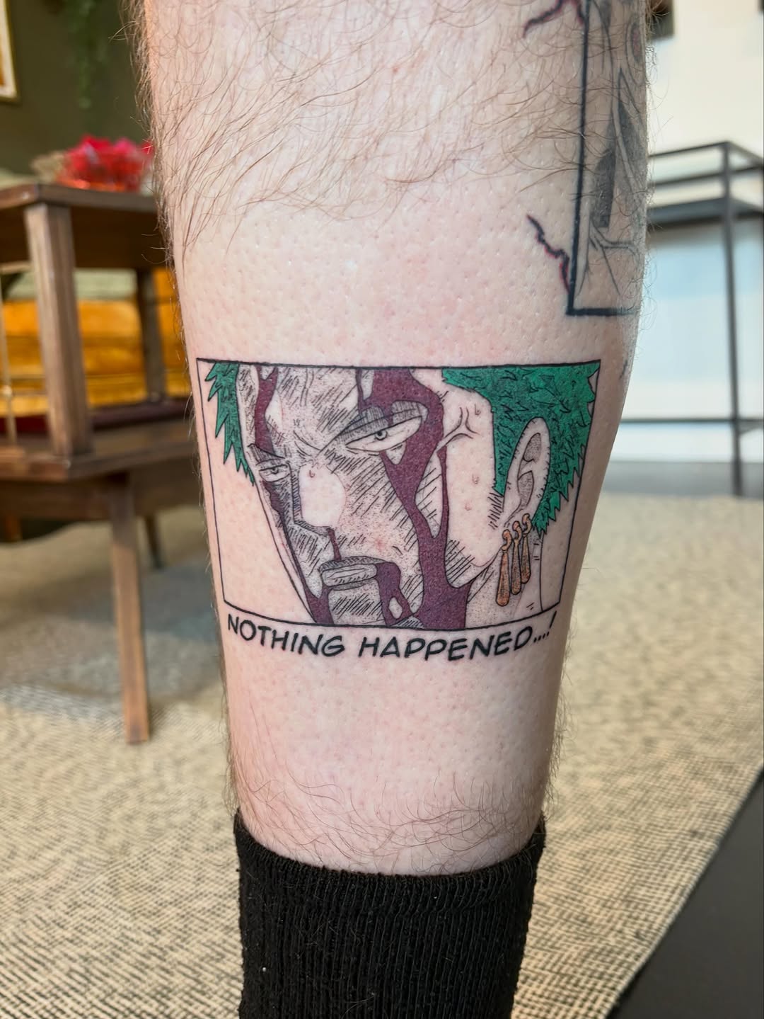Tattoo by @aeipathy.tattoo β anime, lettering_script
