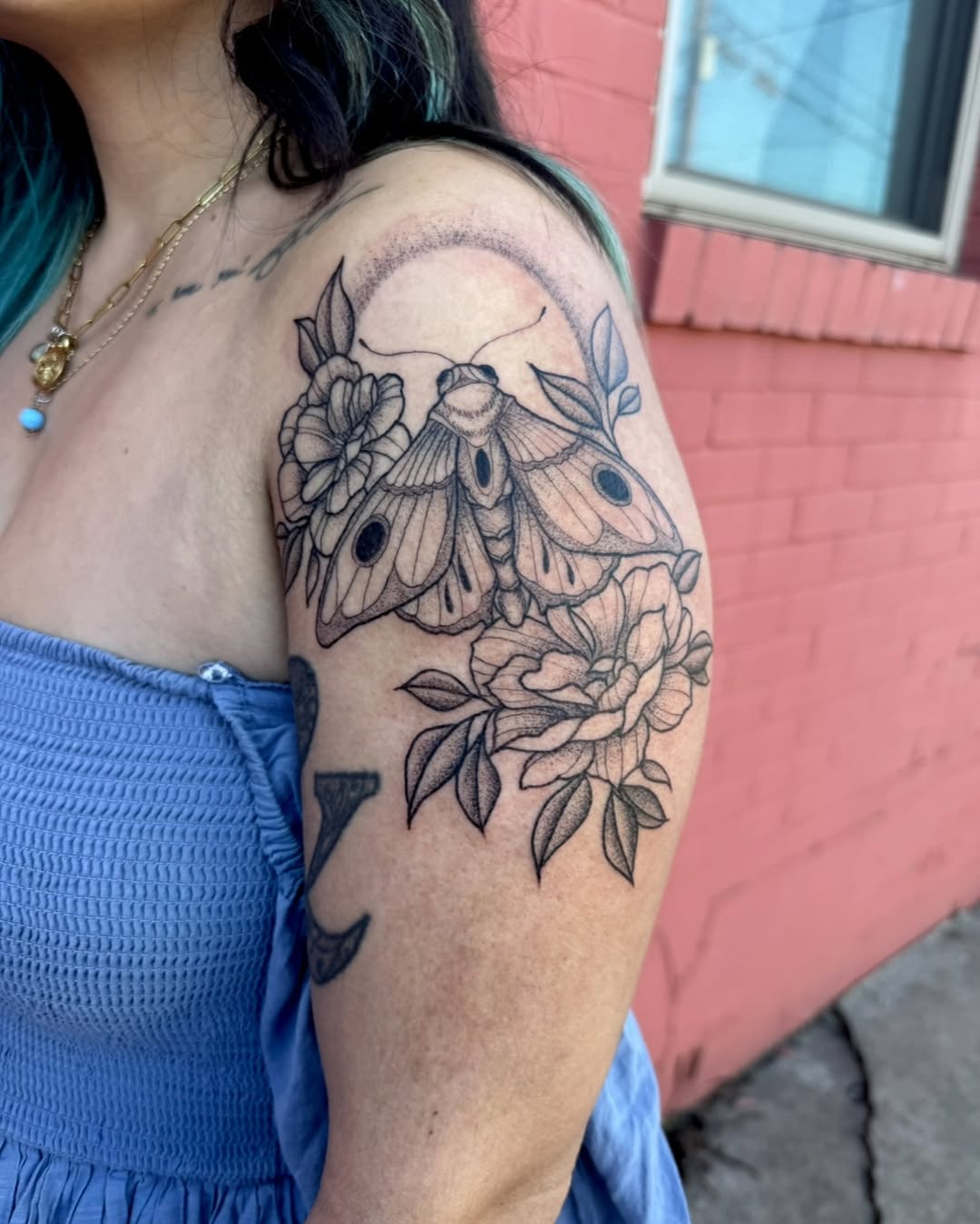 Tattoo by @nuclearhearttattoos — fine_line, dotwork